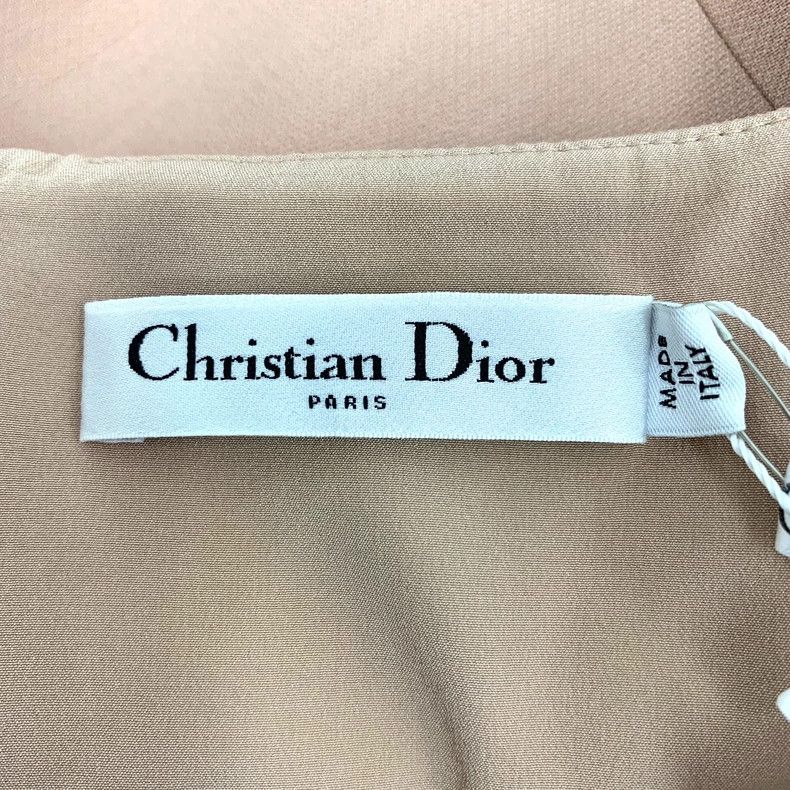 Dior Dior Apricot square-necked wool strap dress 2506-Nextarrow Size XS / US 0-2 / IT 36-38 - 5 Thumbnail