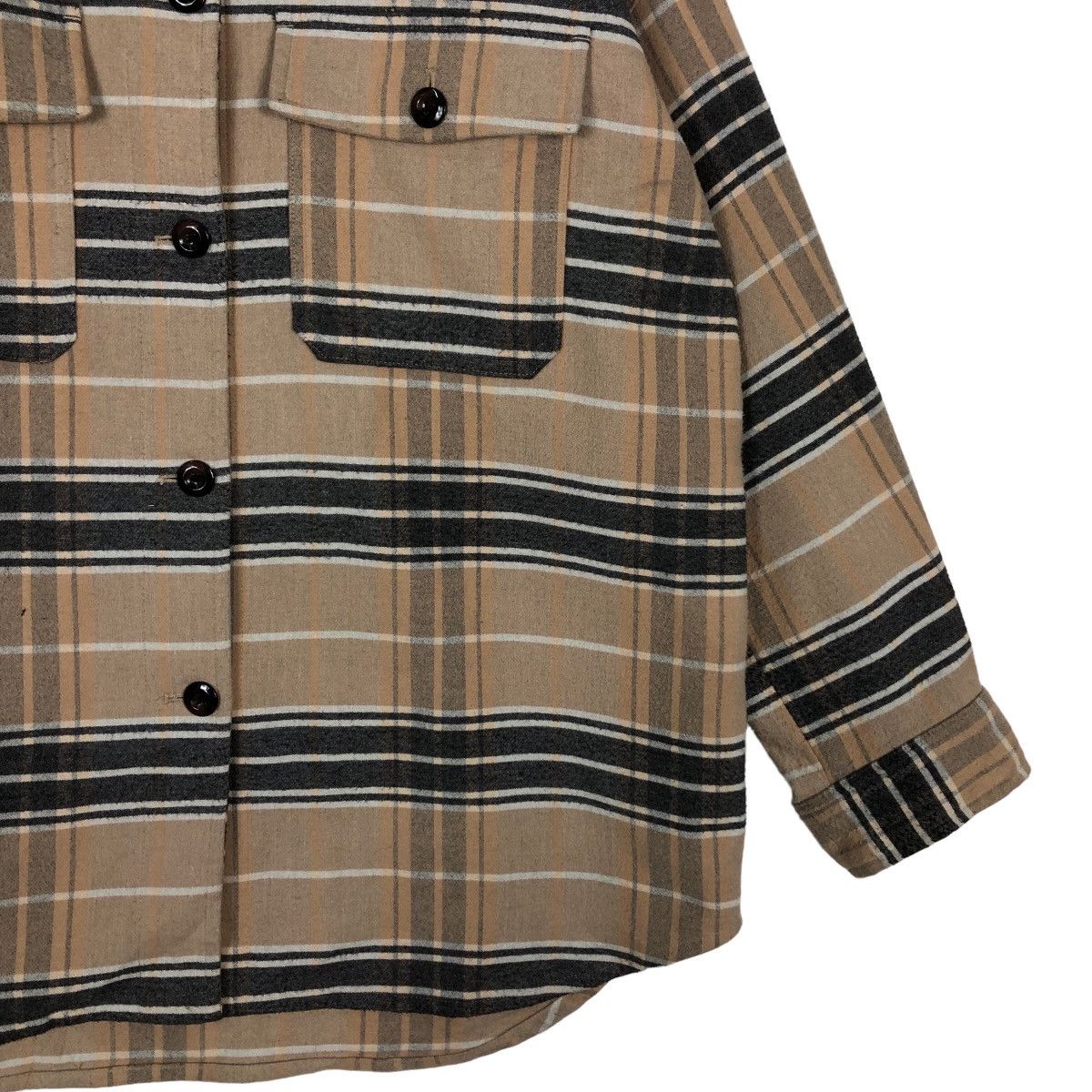 Flannel 🔥Flannel Jacket GU Japan Issey Miyake Tartan Design Size US XL / EU 56 / 4 - 4 Thumbnail