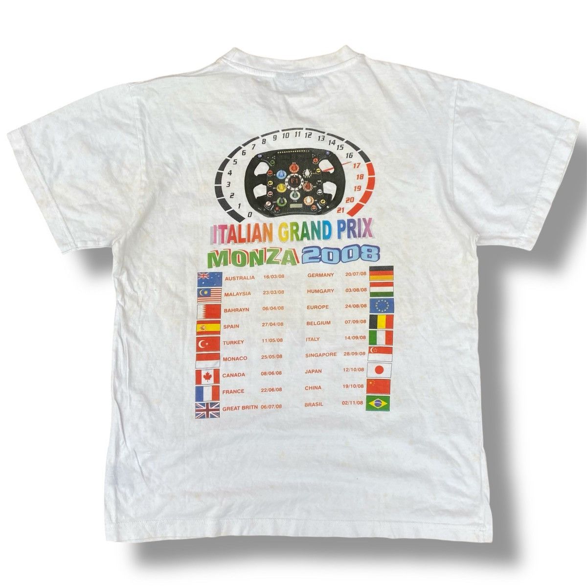 Sports Specialties Vintage Y2K Italian Grand Prix Monza Park 2008 Shirt. #F6 Size US L / EU 52-54 / 3 - 4 Thumbnail