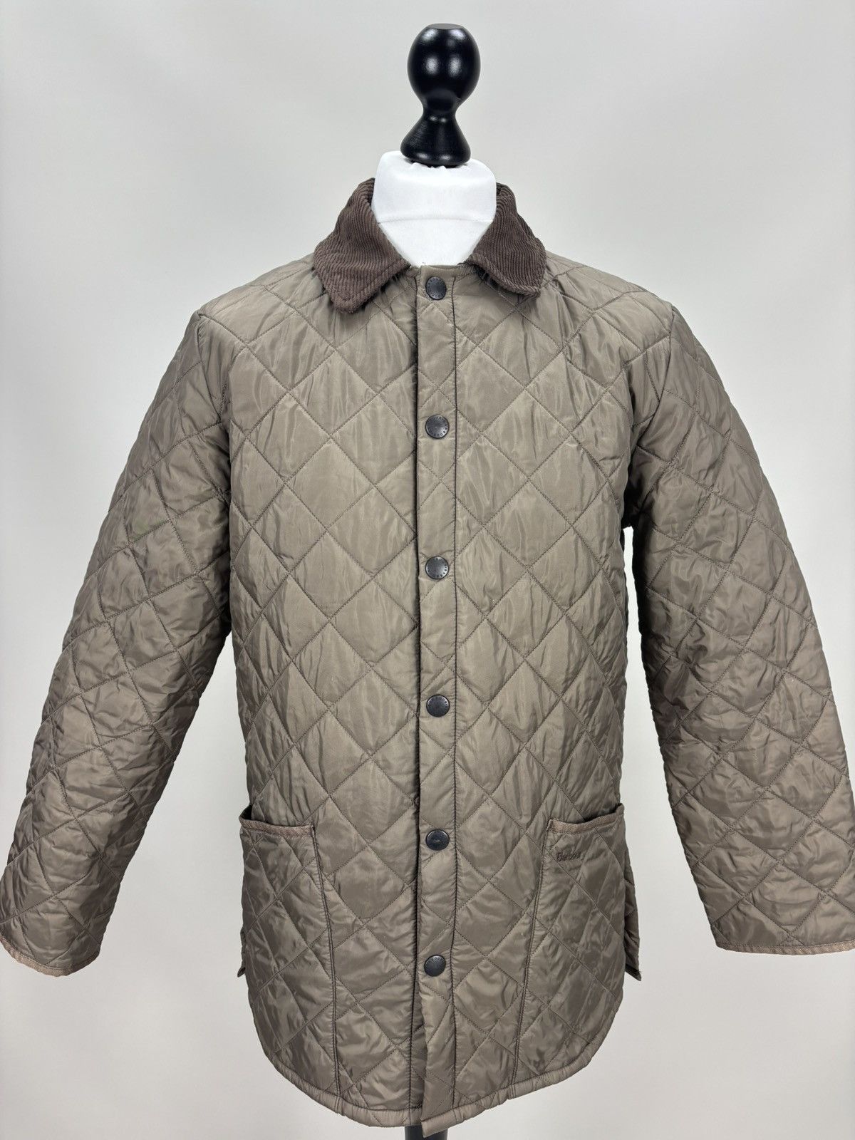 Barbour Mens quilted jacket Barbour Liddesdale Size S Color Brown Size US S / EU 44-46 / 1 - 2 Thumbnail