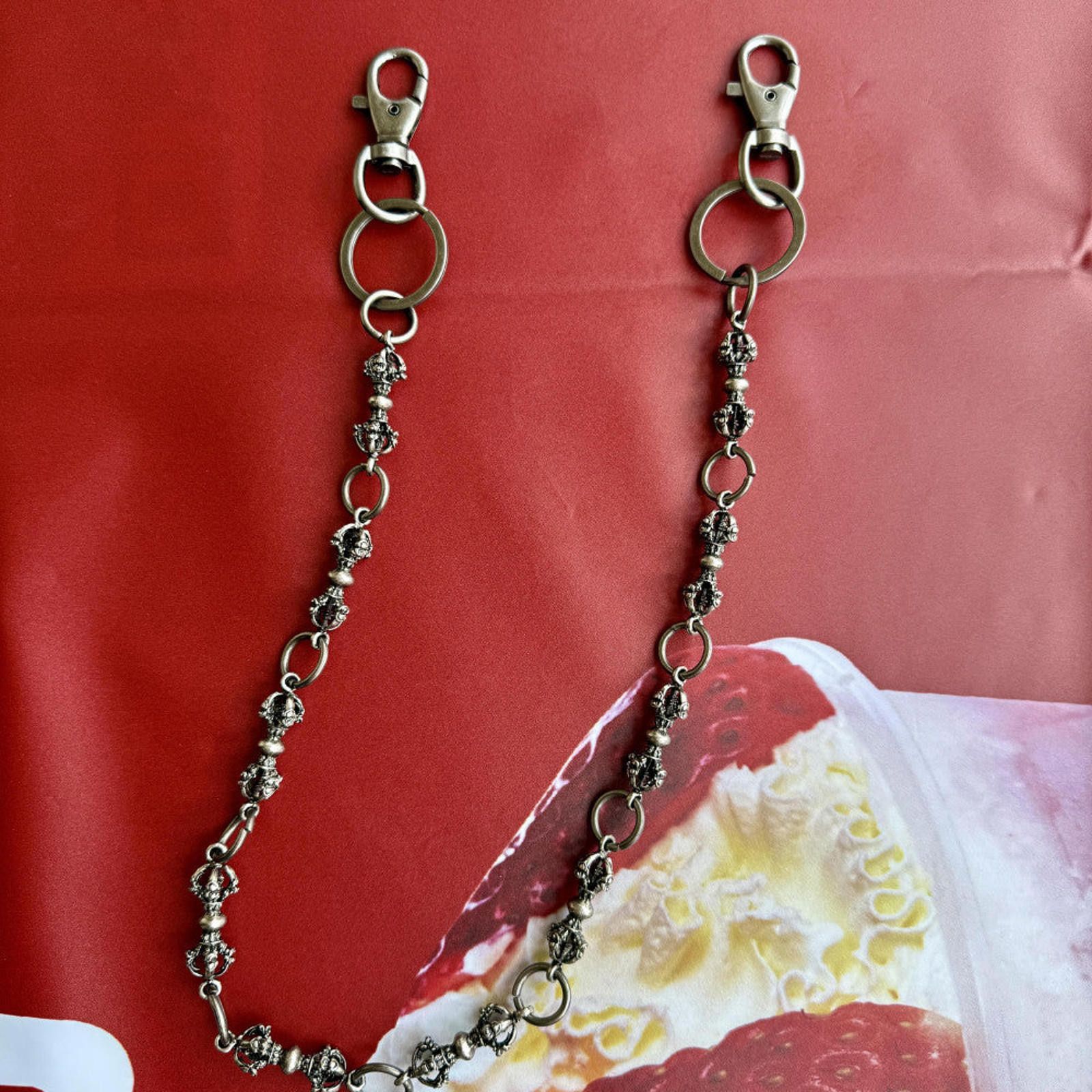 Jewelry Skeleton Silver Wallet Chain Size ONE SIZE - 2 Thumbnail