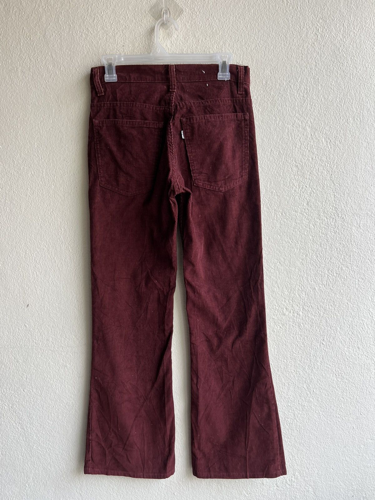 Levi's Vintage 70s Levi’s 646 Maroon Corduroy Bootcut Jeans Size US 29 - 3 Thumbnail