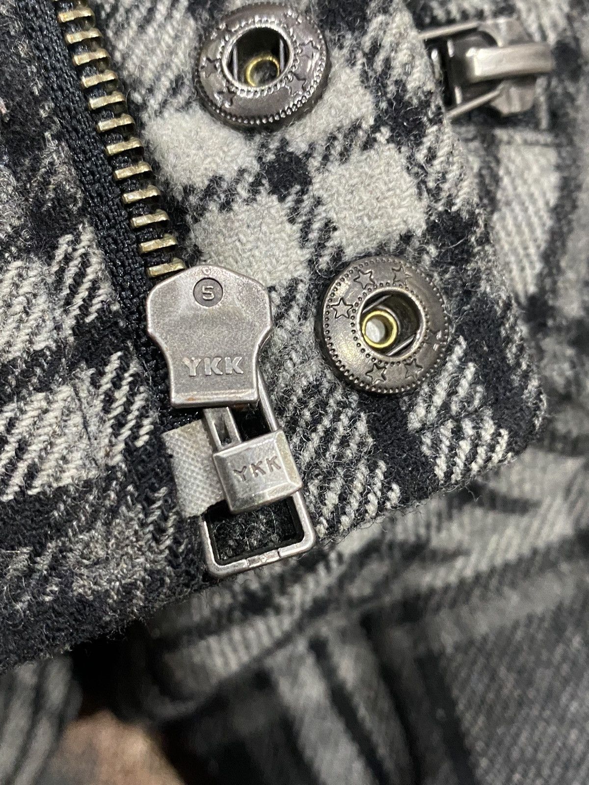 semanticdesign Rare SEMANTIC DESIGN Wool Checkered Zipper Jacket (M) Size US M / EU 48-50 / 2 - 18 Thumbnail
