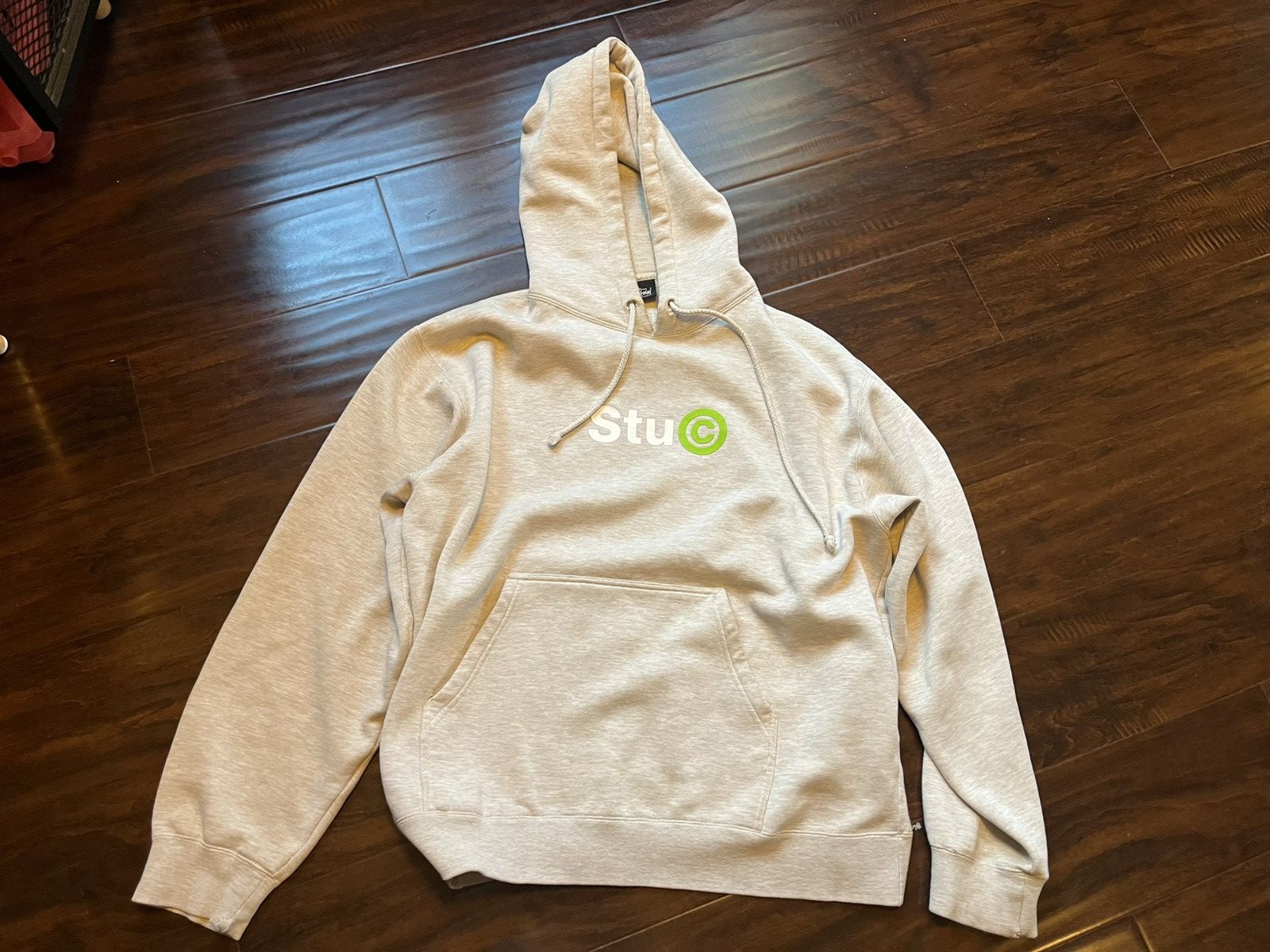 Stussy × Vintage Stu C Stussy Wordmark Grey Hoodie 90s 2000s Medium M Size US M / EU 48-50 / 2 - 1 Thumbnail