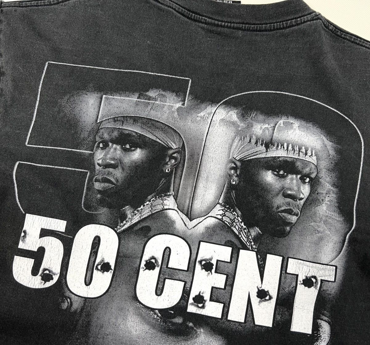 50 Cent × Rap Tees × Vintage Vintage 50 Cent Reverse logo Rap Hip Hop T Shirt Size S/M Size US M / EU 48-50 / 2 - 8 Thumbnail