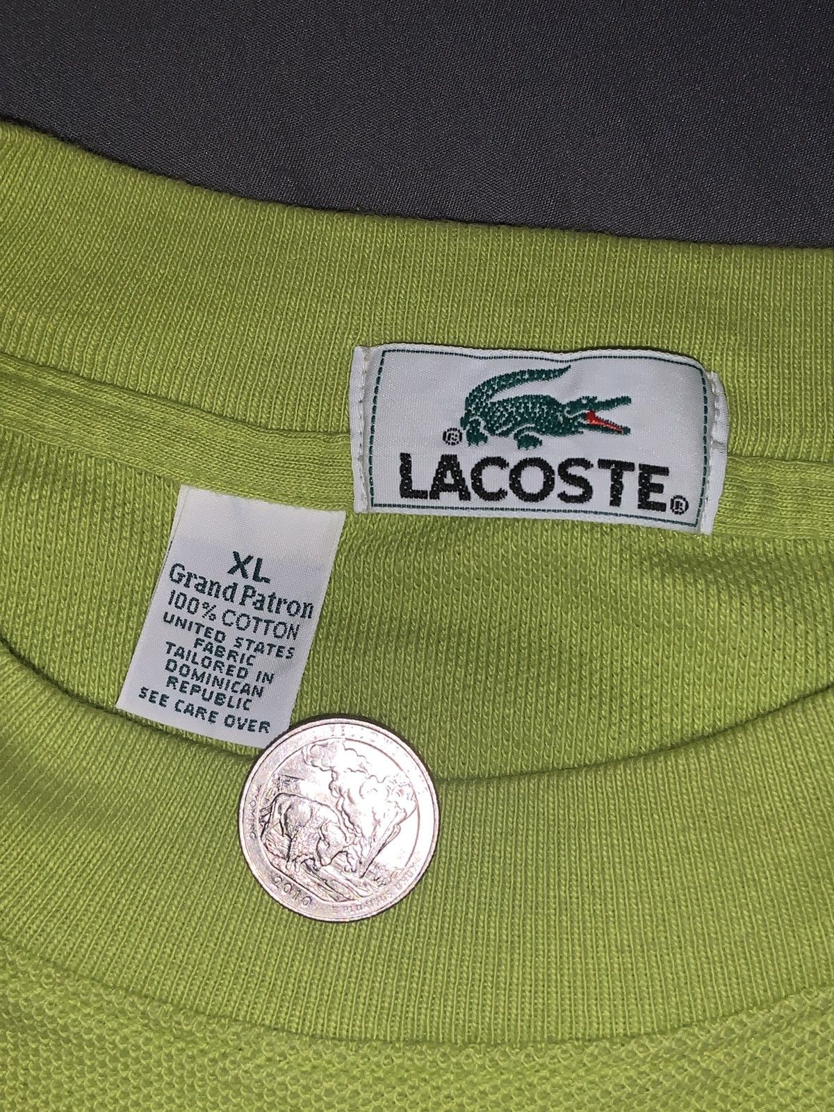 Lacoste Vintage - Lacoste Cotton Tee - Size XL Size US XL / EU 56 / 4 - 3 Thumbnail