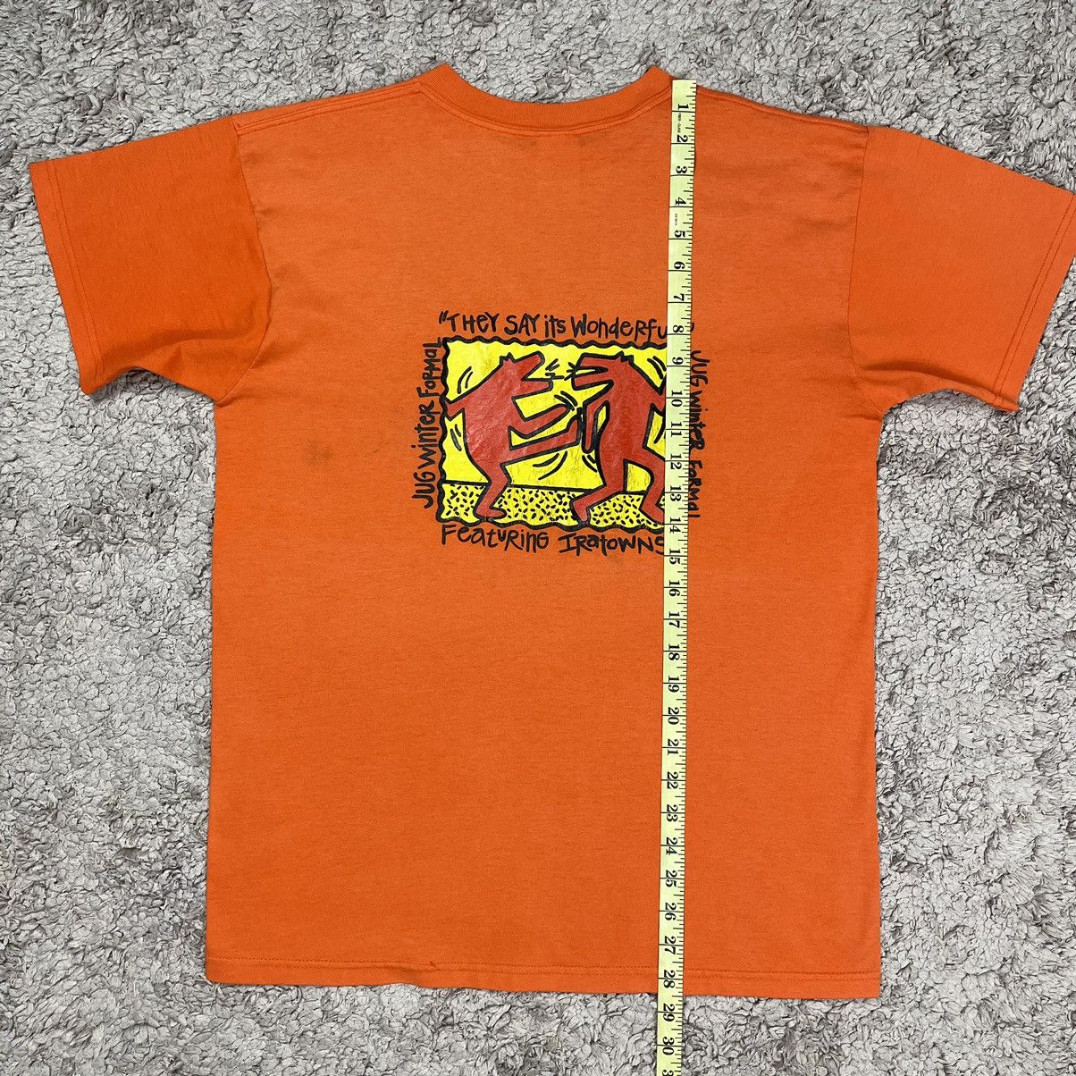 Vintage Vintage Art Keith Haring Parody T-shirt Size US L / EU 52-54 / 3 - 16 Thumbnail