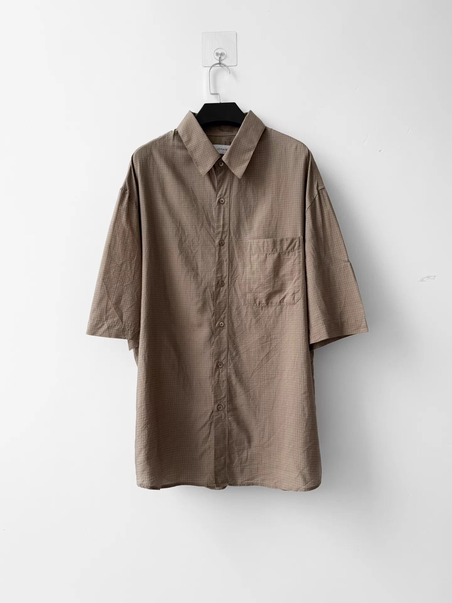 Lemaire LEMAIRE Lyocell Check Basic Shirt Size US L / EU 52-54 / 3 - 1 Thumbnail