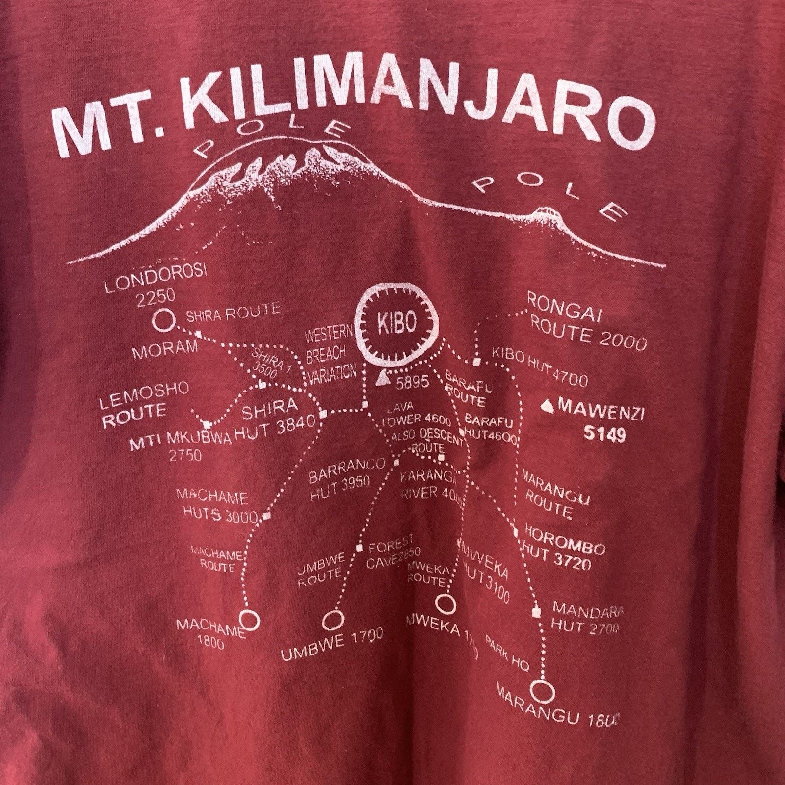 Rei Vintage Mt. Kilimanjaro Uhuru Peak T-Shirt Tanzania Men's Size US L / EU 52-54 / 3 - 4 Thumbnail