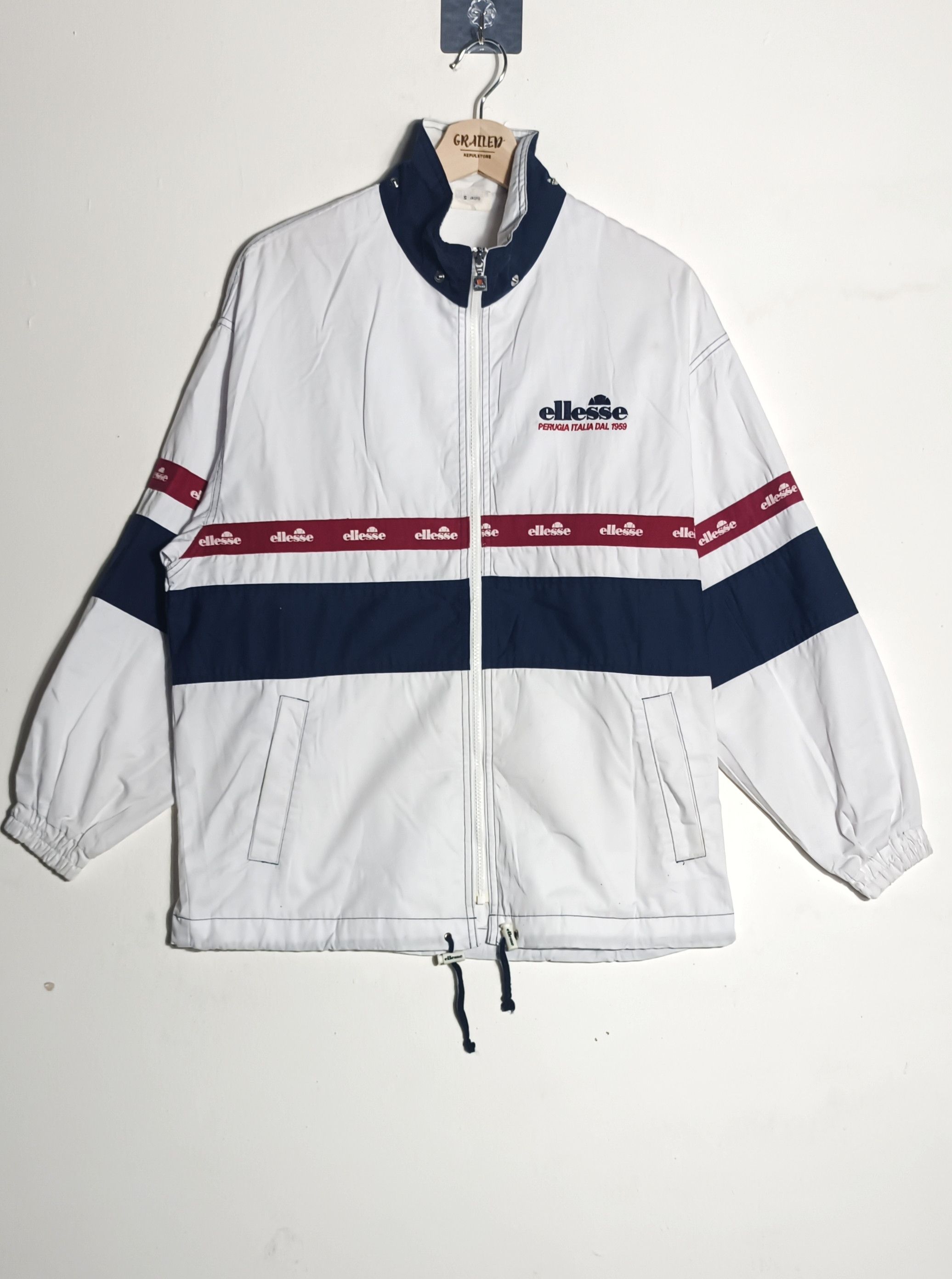 Ellesse 🔥🔥VINTAGE ELLESE JACKET FULL ZIPPER Size US L / EU 52-54 / 3 - 2 Thumbnail