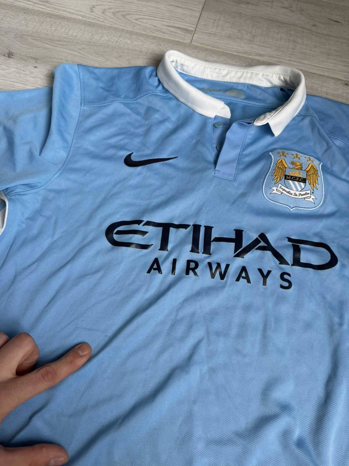 Nike Vintage nike Manchester City soccer jersey kit shirt Size US S / EU 44-46 / 1 - 4 Thumbnail