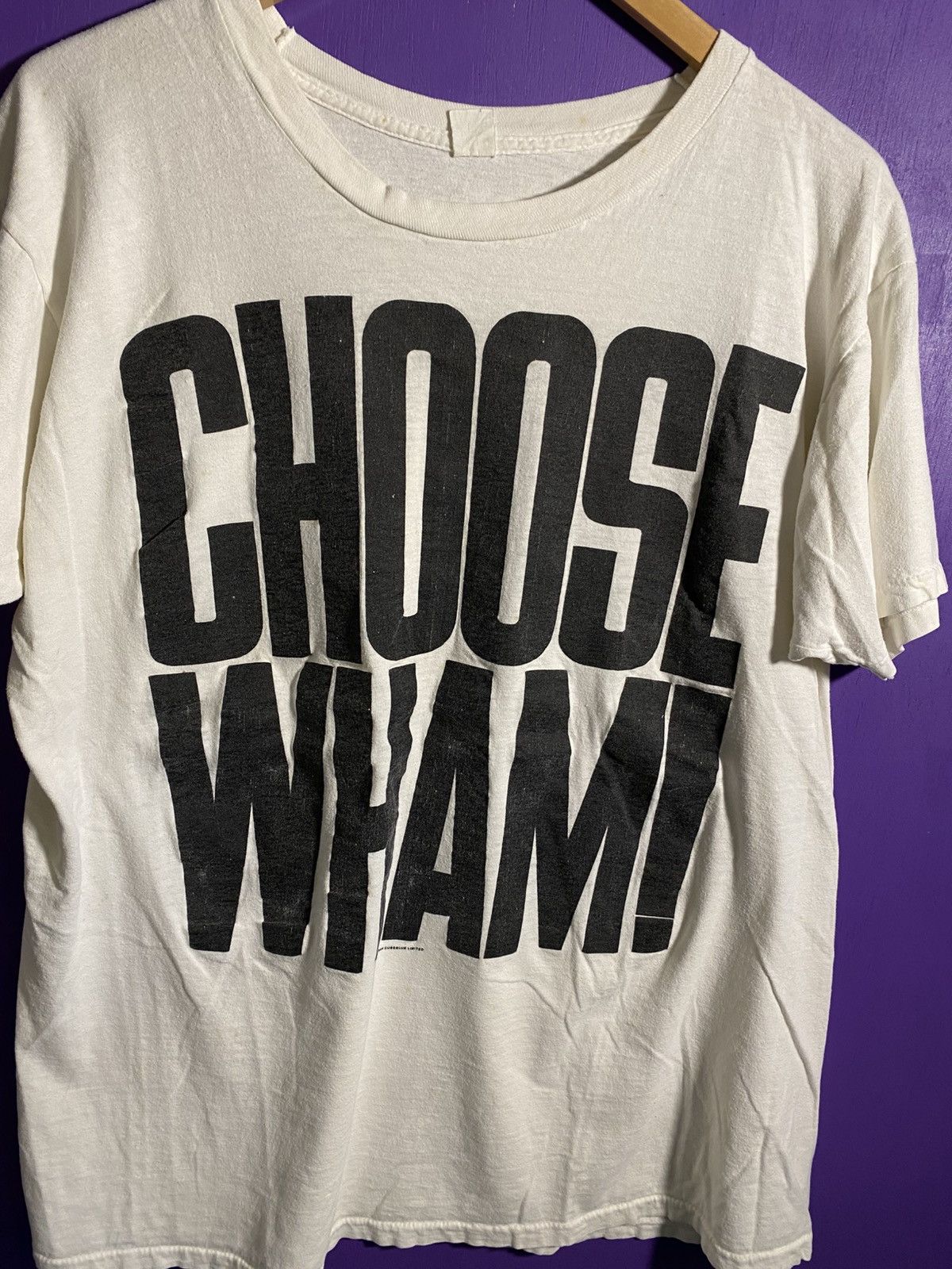 Band Tees Vintage 1985 CHOOSE WHAM band tour tee Size US XL / EU 56 / 4 - 3 Thumbnail