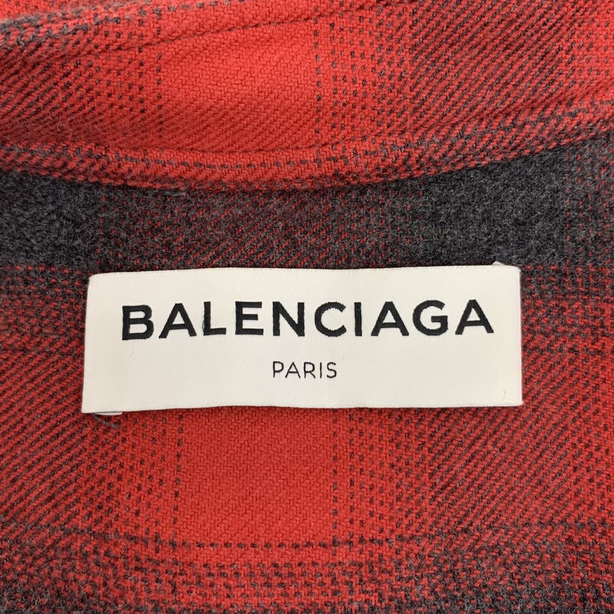 Balenciaga Balenciaga Red Plaid Cotton Bow Tie Long Sleeve Shirt K26WX Size S / US 4 / IT 40 - 5 Thumbnail