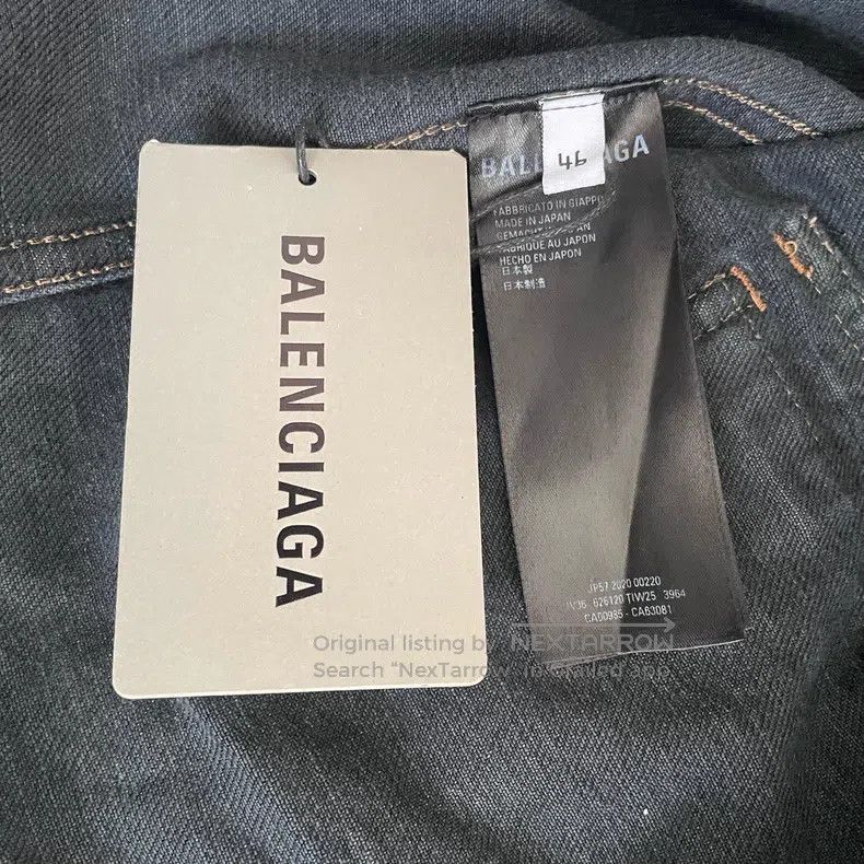 Balenciaga Balenciaga Newspaper Embroidered Logo Denim Jacket Size US S / EU 44-46 / 1 - 4 Thumbnail