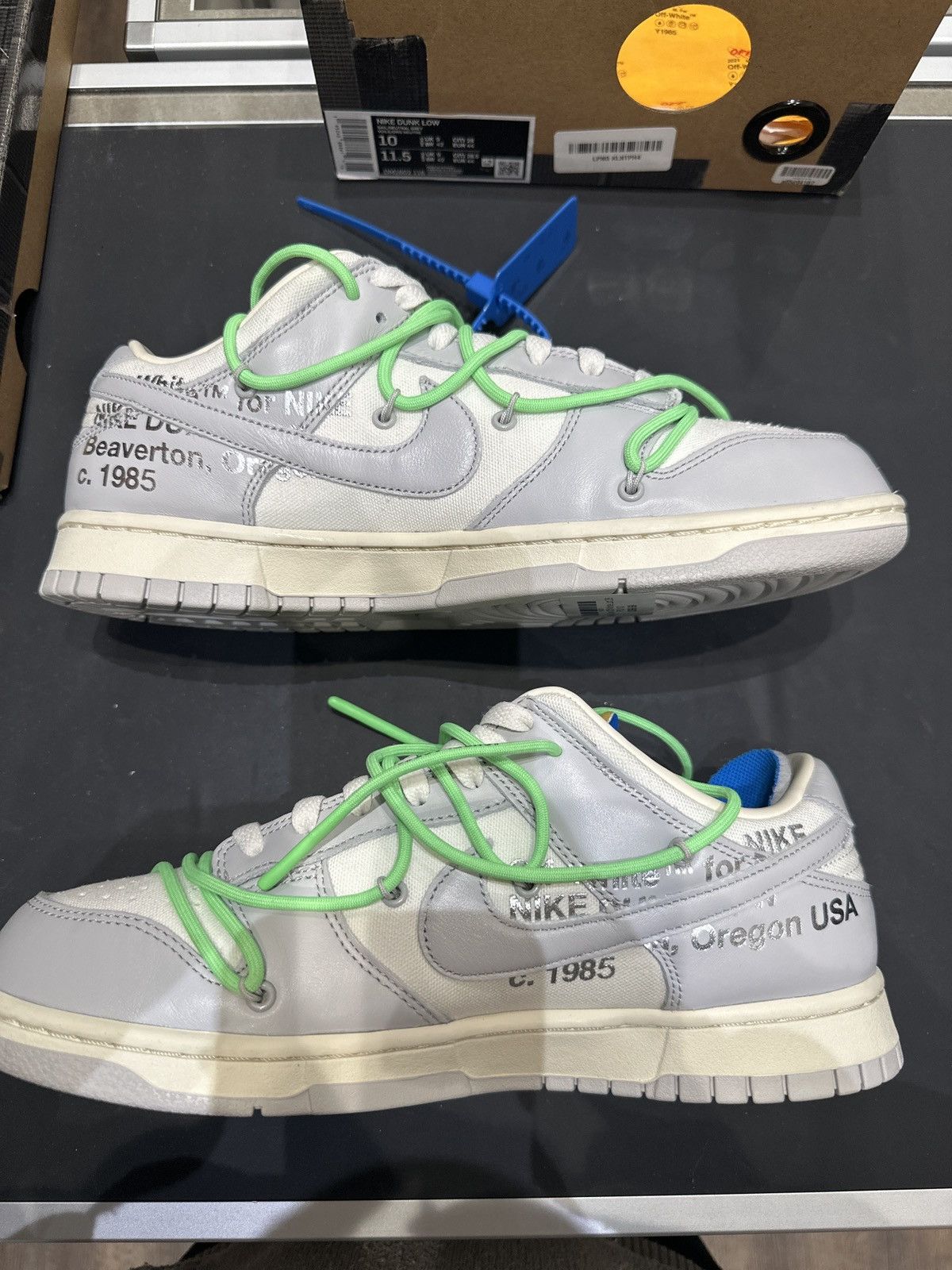 Nike × Off-White Nike Off-White Dunk Low Lot 26 Size US 10 / EU 43 - 2 Thumbnail