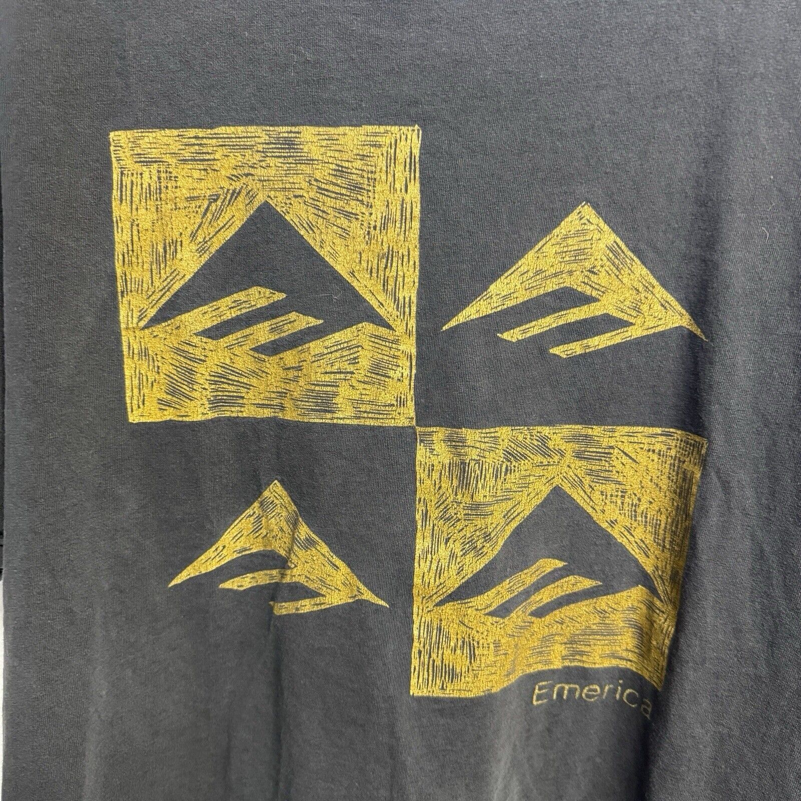 Emerica Emerica Skateboard T Shirt Mens XL Faded Black Short Sleeve Size US XL / EU 56 / 4 - 3 Thumbnail