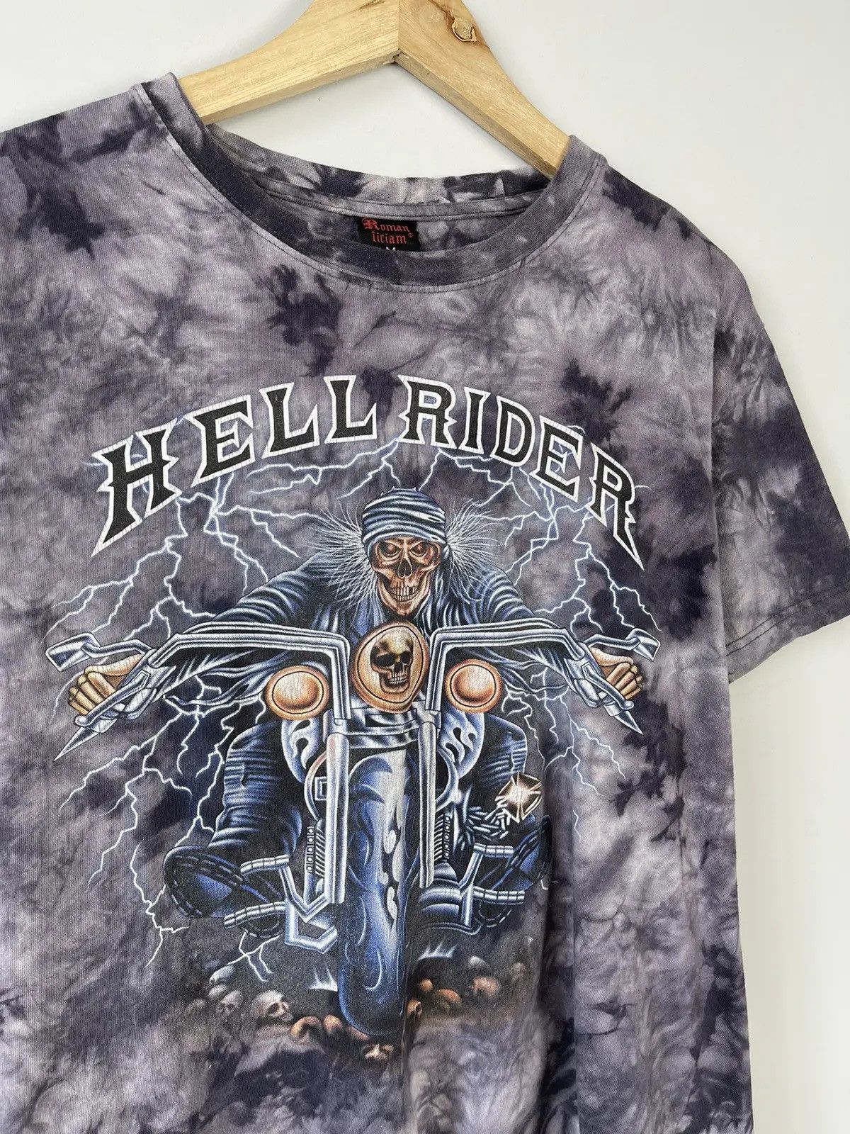 Band Tees Vintage Y2k Hell Raider Crazy Skull Biker Tee Size US M / EU 48-50 / 2 - 4 Thumbnail