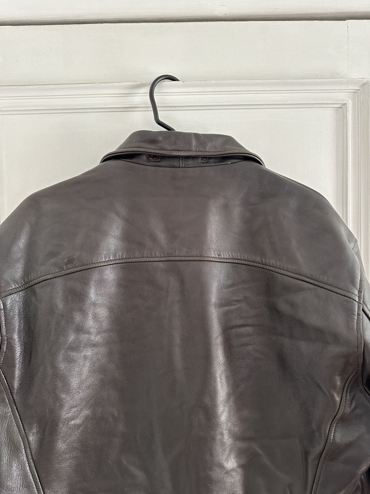 Thedi Thedi Vintage Military Army Style Cropped Leather Jacket Size US M / EU 48-50 / 2 - 20 Thumbnail