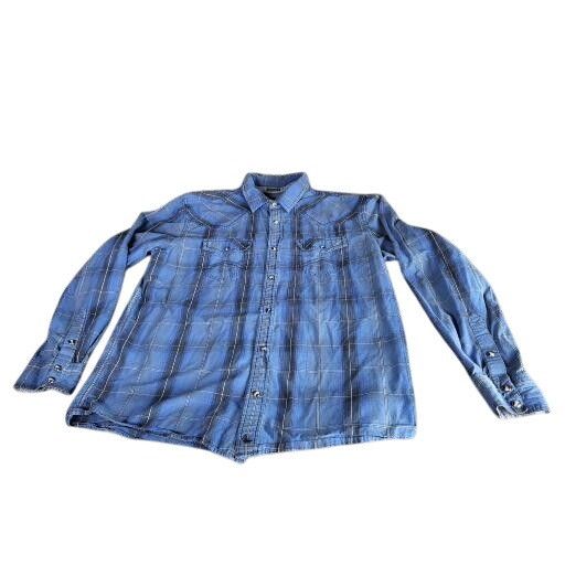 Cody James Cody James Plaid Button Up Shirt Men Sz L Blue Work Western Size US L / EU 52-54 / 3 - 1 Thumbnail