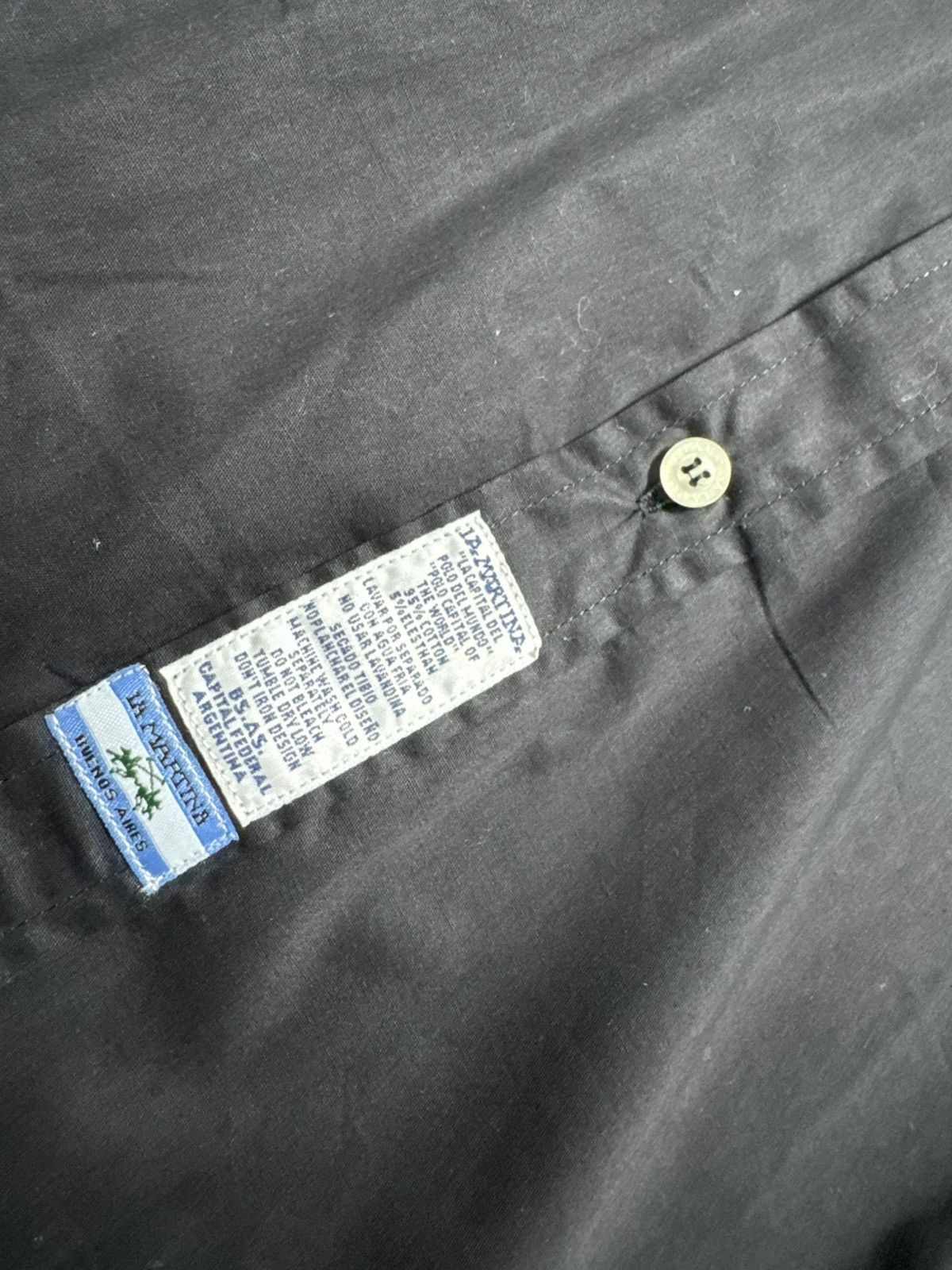 La Martina La Martina Argentina Maserati #3 Button Up Shirt Black Size US XL / EU 56 / 4 - 4 Thumbnail