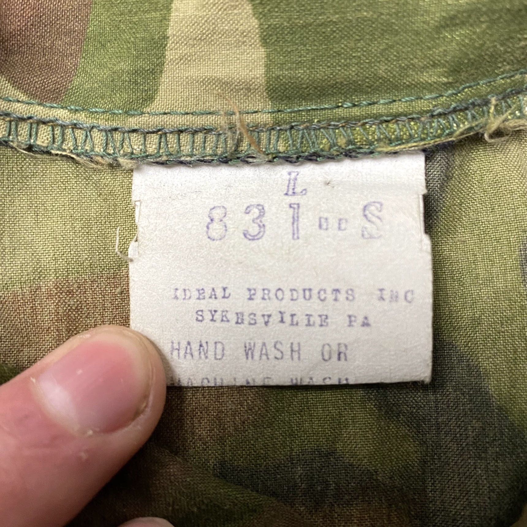 Vintage VTG 60S IDEAL DPM WOODLAND CAMO 2-PIECE POPLIN HUNTING PANTS JACKET SZ L Adult Large Cotton Poplin Military Vintage 1960s IDEAL PRODUCTS Mens Size US 38 / EU 54 - 4 Thumbnail