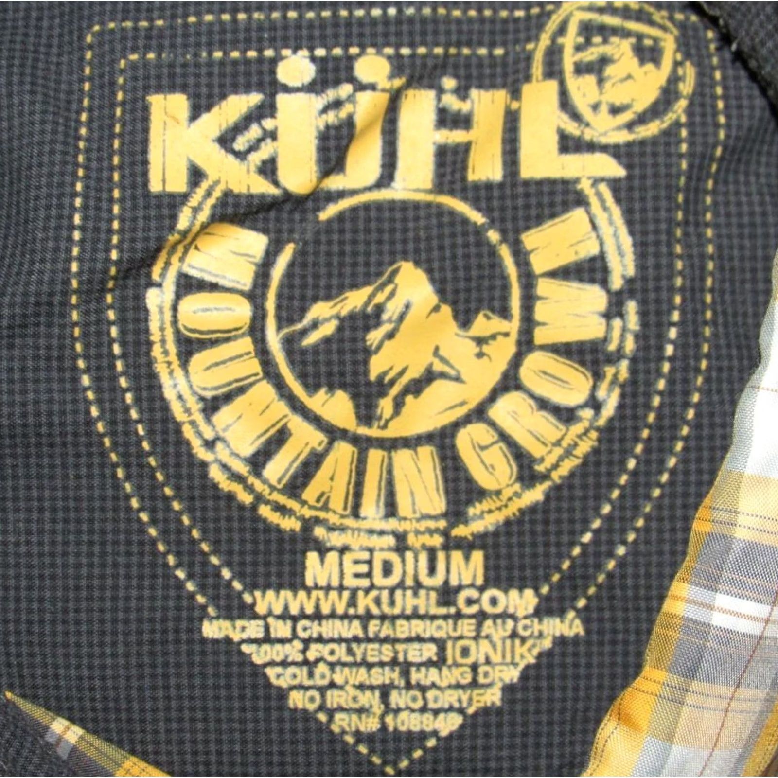 Vintage KUHL Yellow Grey Plaid Short Sleeve Pearl Snap Shirt Medium M Mens Size US M / EU 48-50 / 2 - 4 Thumbnail