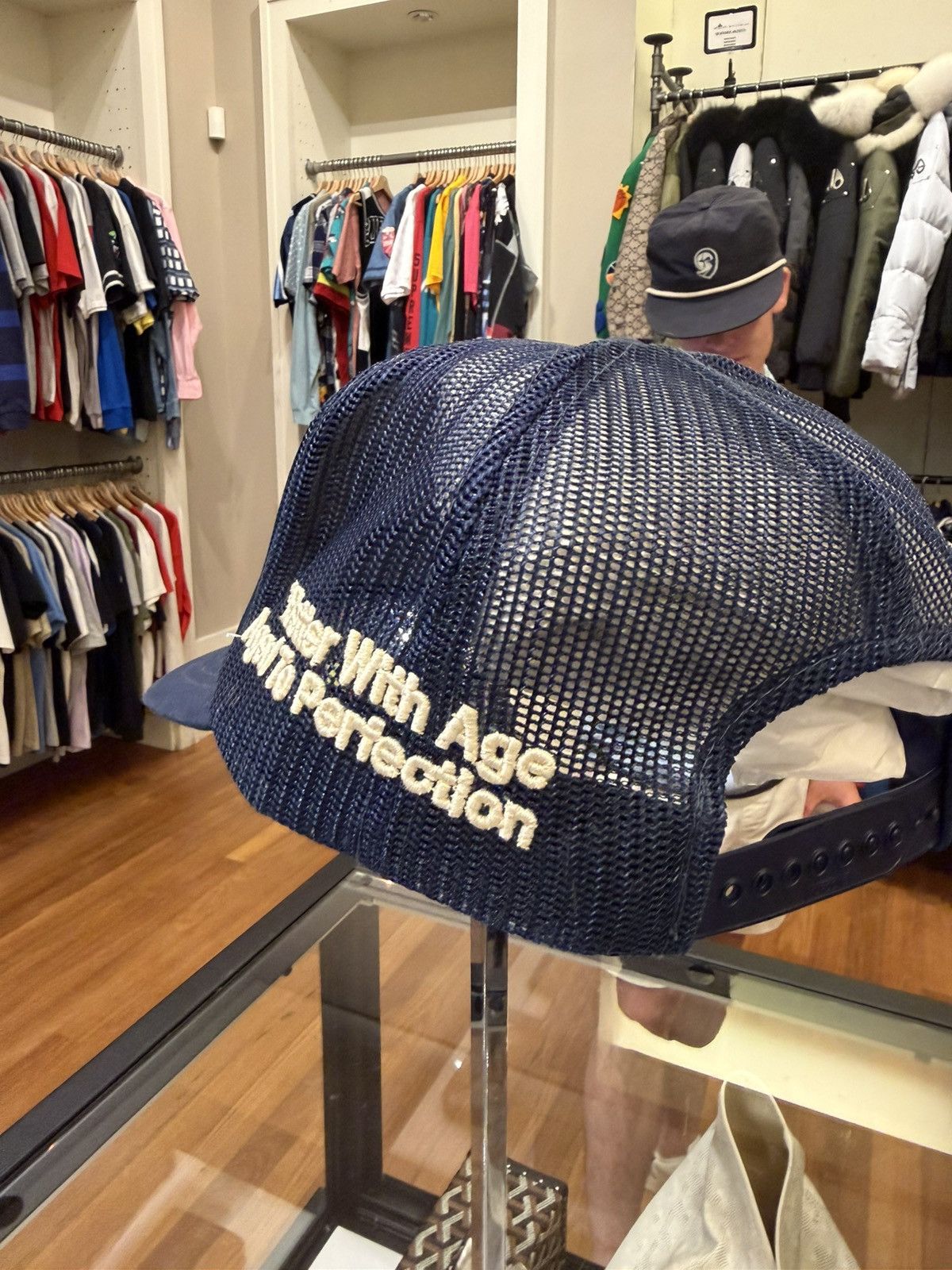 Better With Age Better With Age Weston Mesh Trucker Hat - Navy Size ONE SIZE - 3 Thumbnail