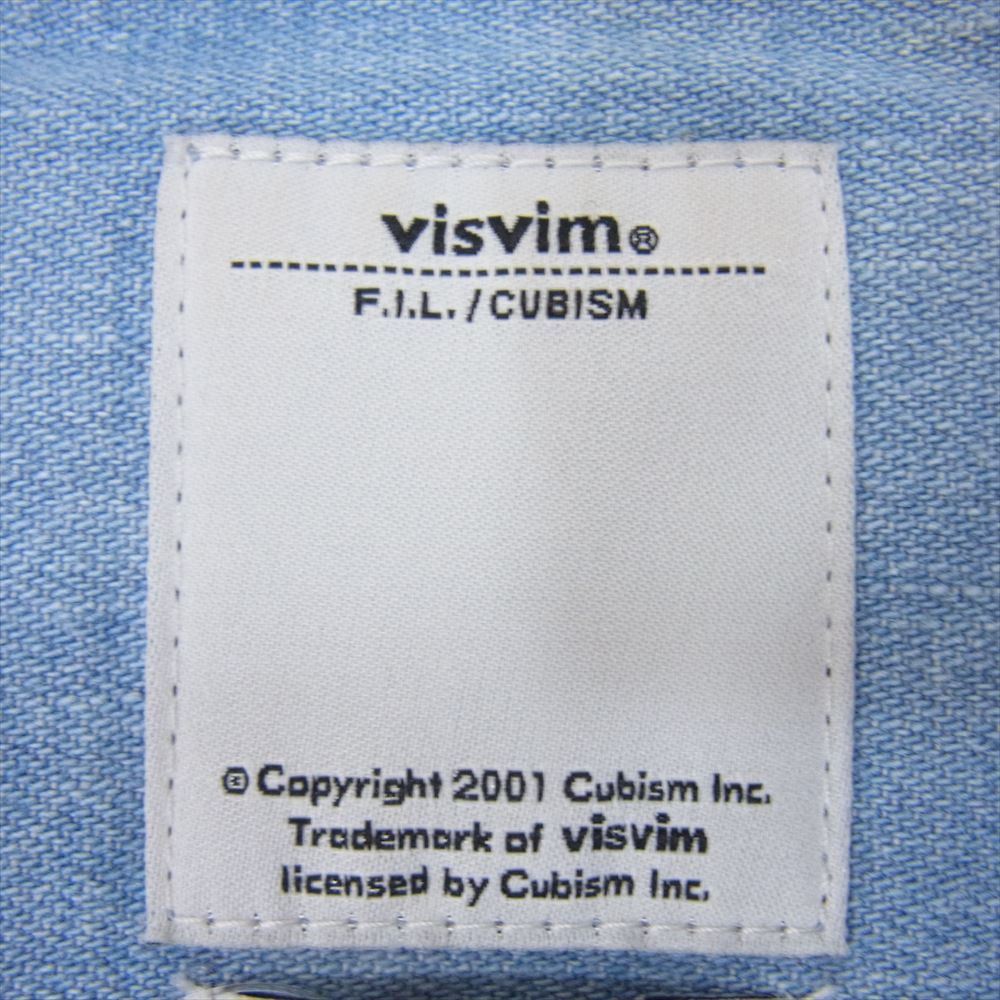 Visvim VISVIM VISVIM 16SS SOCIAL SCULPTURE SHIRT L/S denim western Size US S / EU 44-46 / 1 - 4 Thumbnail