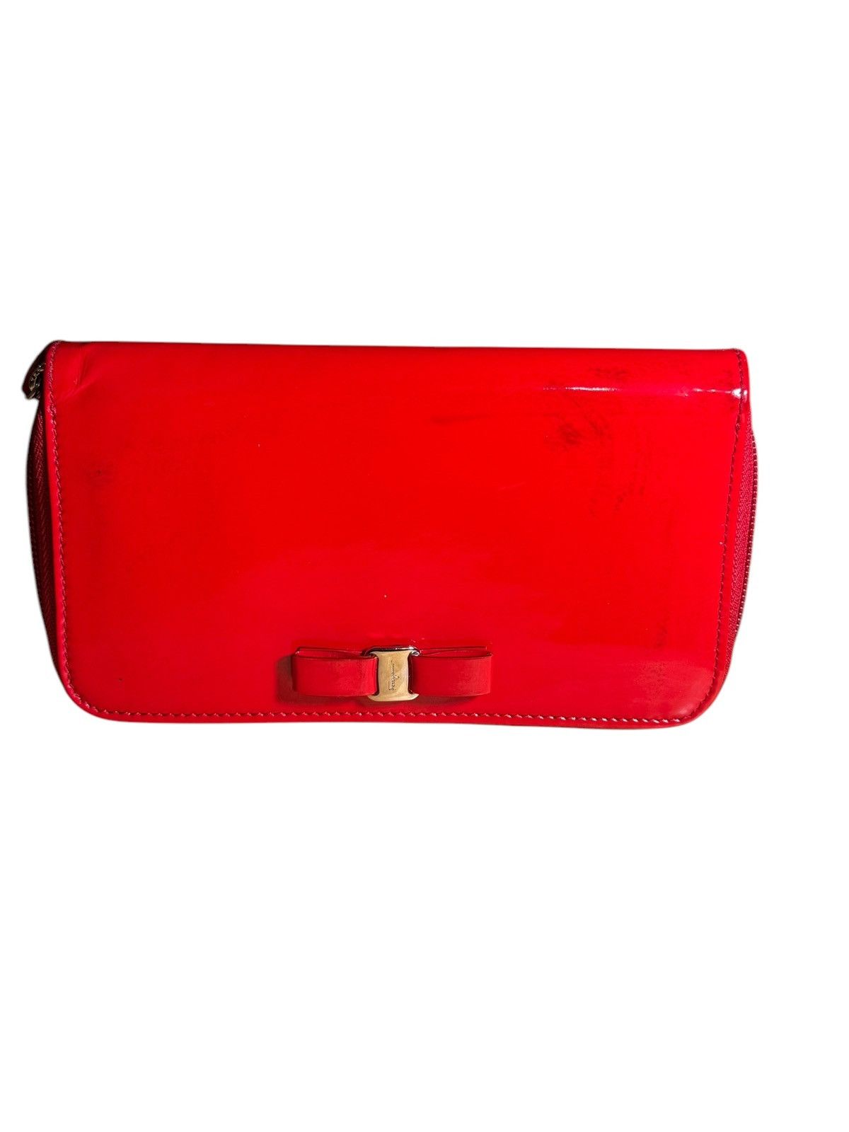 Salvatore Ferragamo Salvatore Ferragamo Ginny Red with Bow new condition Size ONE SIZE - 1 Thumbnail