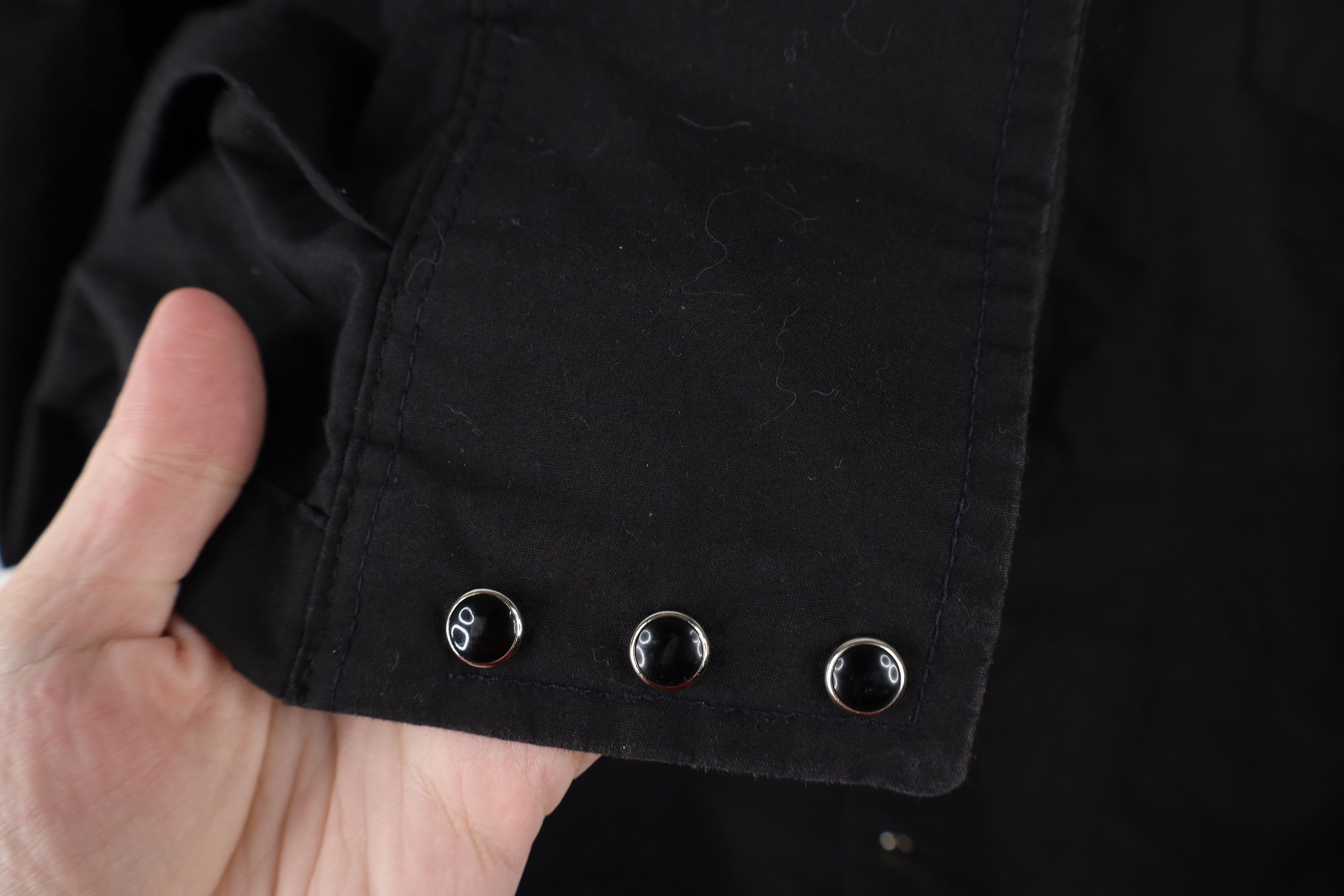 Vintage × Wrangler Vintage 90s Wrangler Western Snap Button Shirt Black USA Size US M / EU 48-50 / 2 - 8 Thumbnail