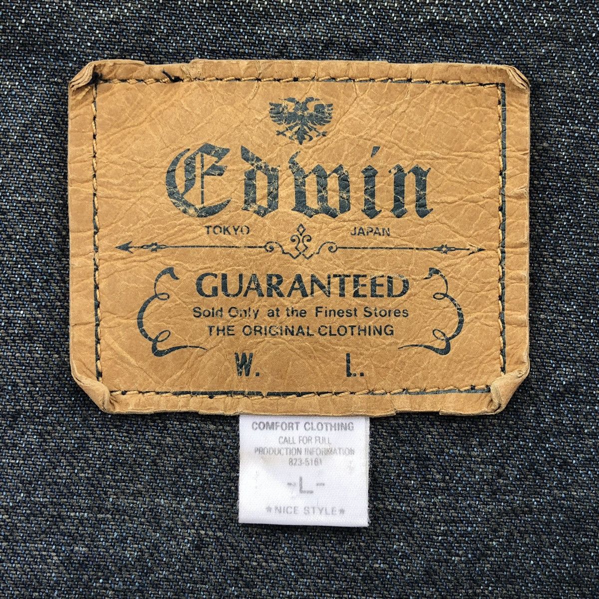 Edwin Vintage Edwin Distressed Denim Chore Work Jacket Size US L / EU 52-54 / 3 - 23 Thumbnail