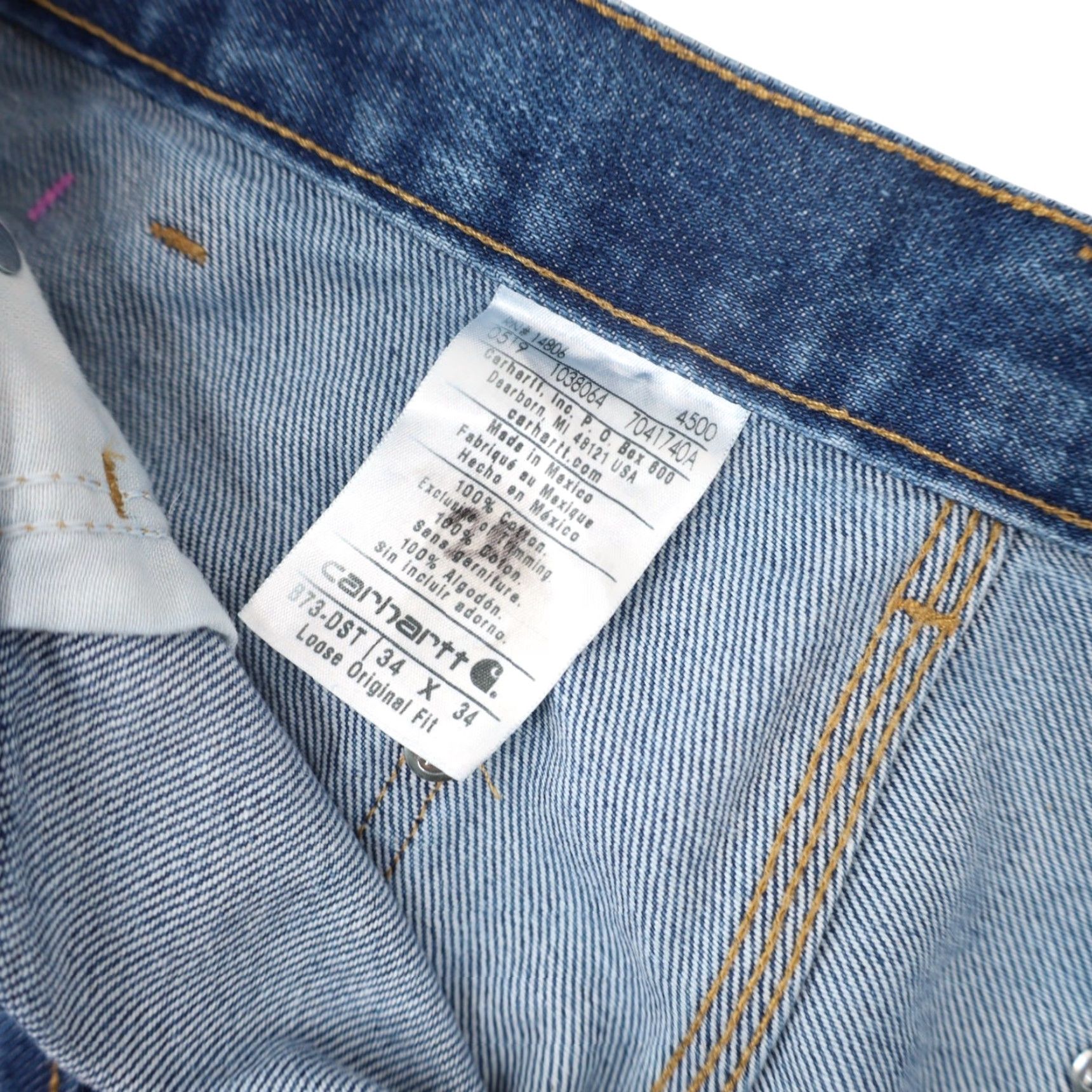 Carhartt VINTAGE Carhartt Baggy Denim Double Knee Carpenter Pants Men 34 Blue DST B73-DST Size US 34 / EU 50 - 6 Thumbnail