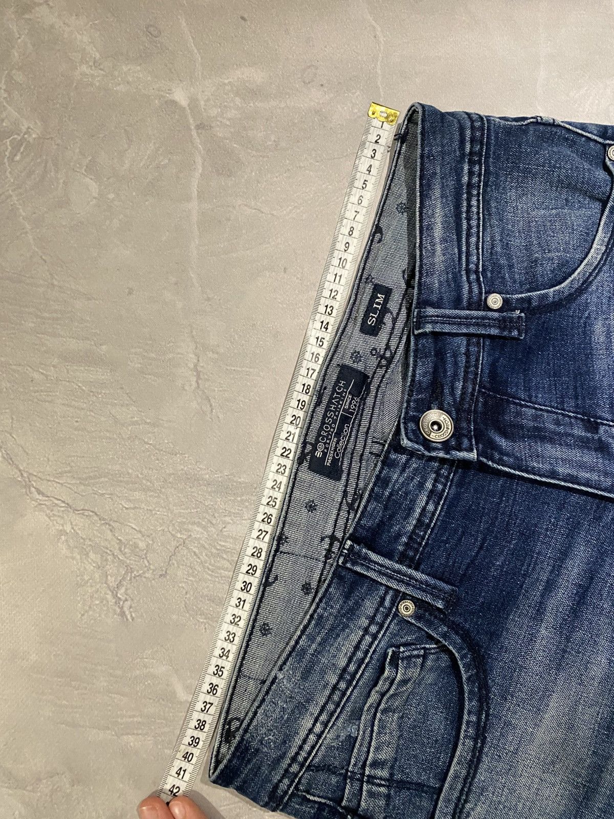 Japanese Brand Destroyed 90s Grunge Slim Fit Jeans Size US 30 / EU 46 - 10 Thumbnail