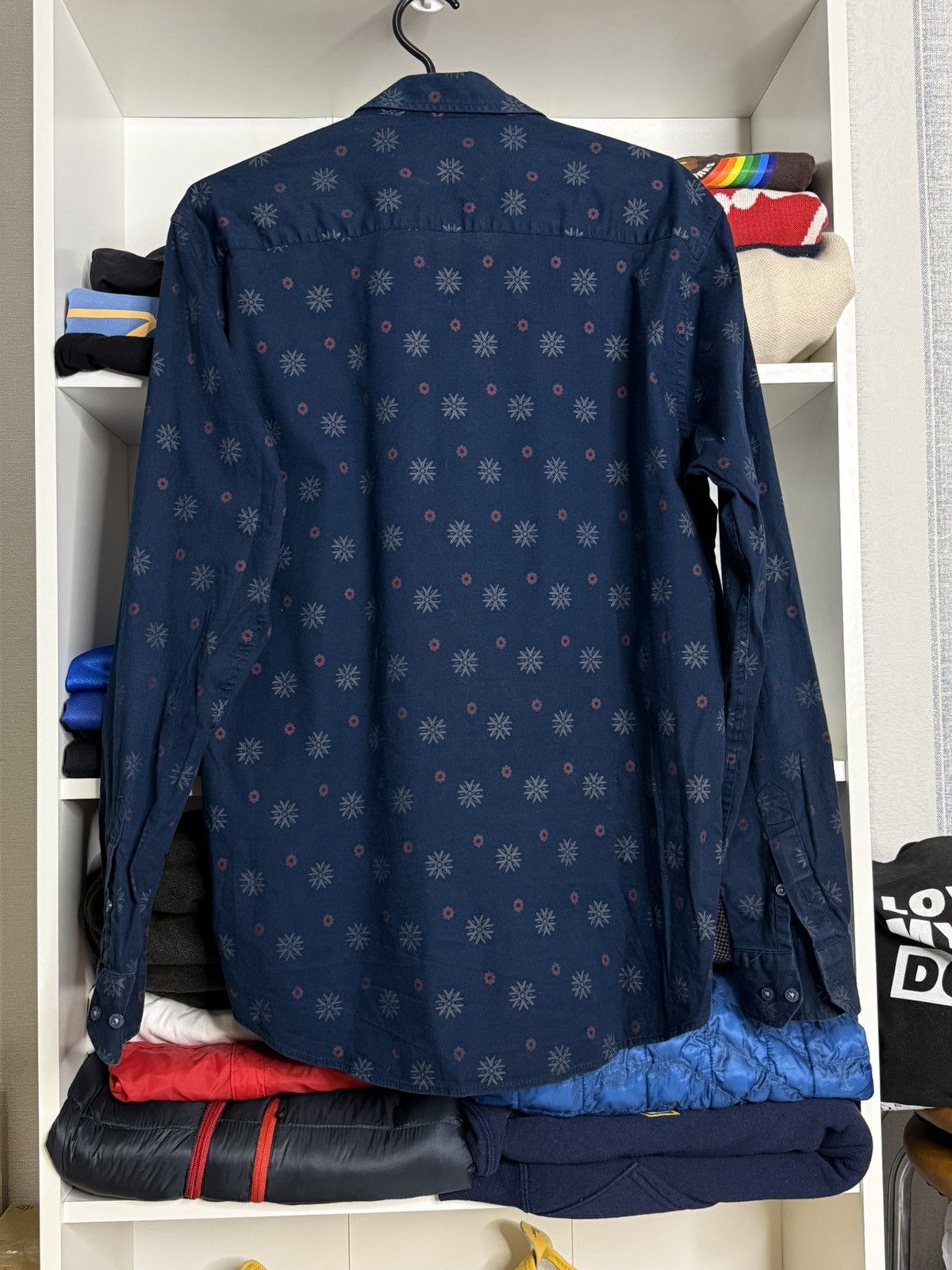 Etro Etro Navy Blue Floral pattern shirt size XXL(M) Size US M / EU 48-50 / 2 - 8 Thumbnail