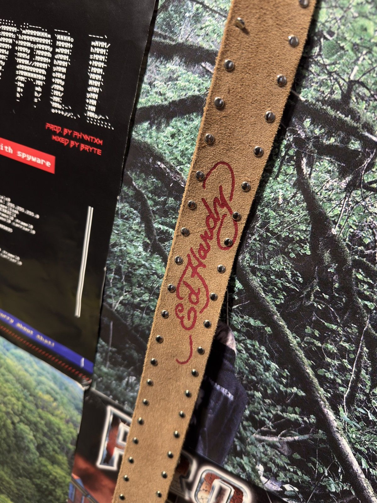 Ed Hardy Vintage Ed Hardy Love Kills Belt Y2K Size ONE SIZE - 3 Thumbnail