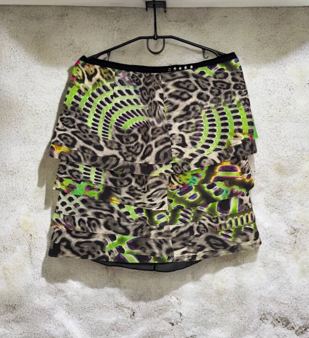 Hysteric Glamour × Japanese Brand Marc Cain Leopard Printed Pleated Skirt Size 32" / US 10 / IT 46 - 2 Thumbnail