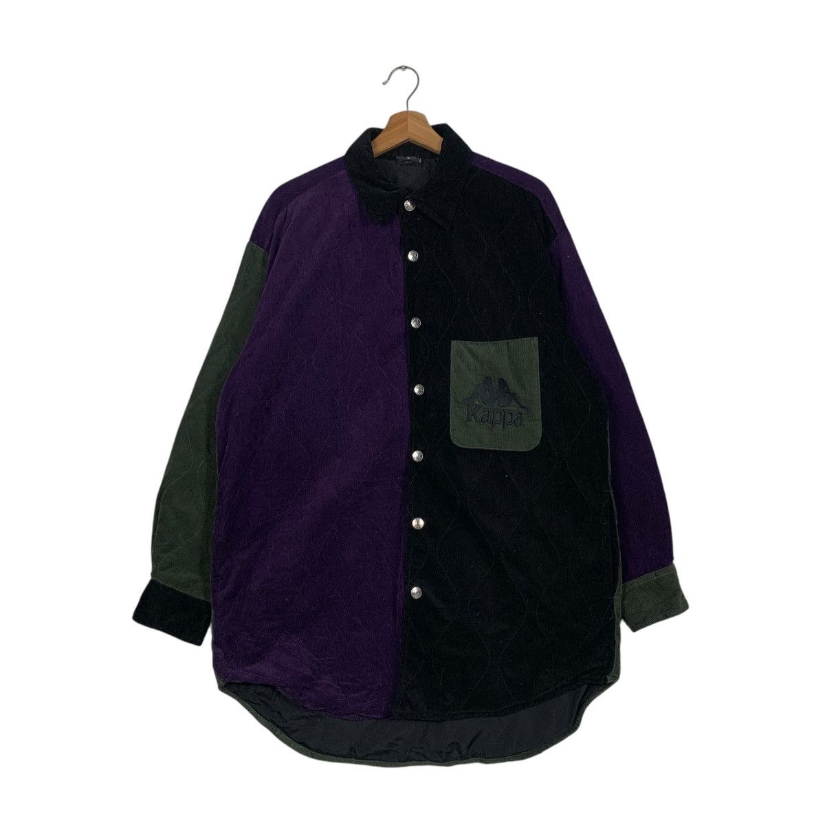 KAPPA Embroidery Logo Shirt Jacket Oversized #1819-C22