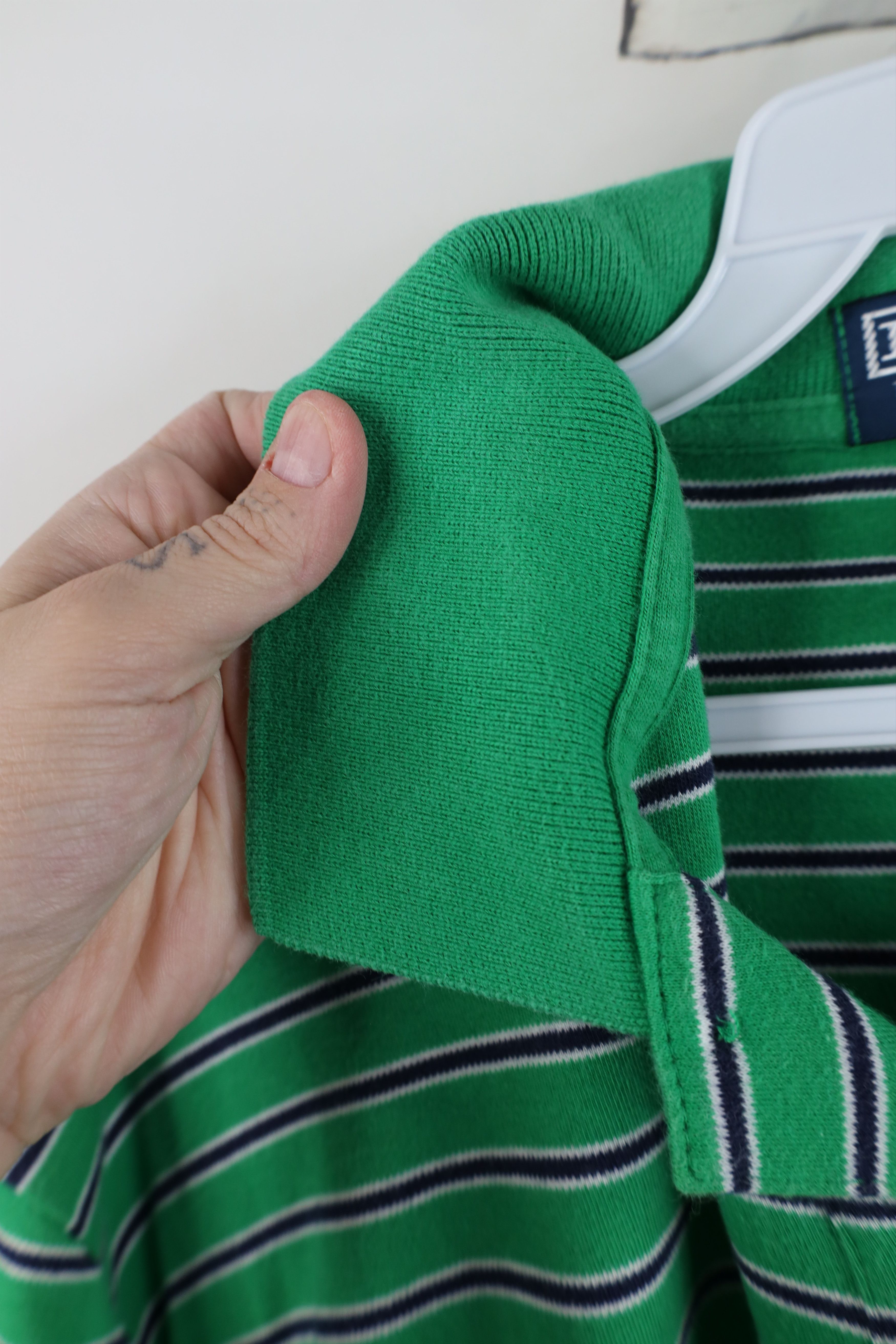 Ralph Lauren Vintage 90s Ralph Lauren Cotton Knit Striped Golf Polo Shirt Size US L / EU 52-54 / 3 - 7 Thumbnail