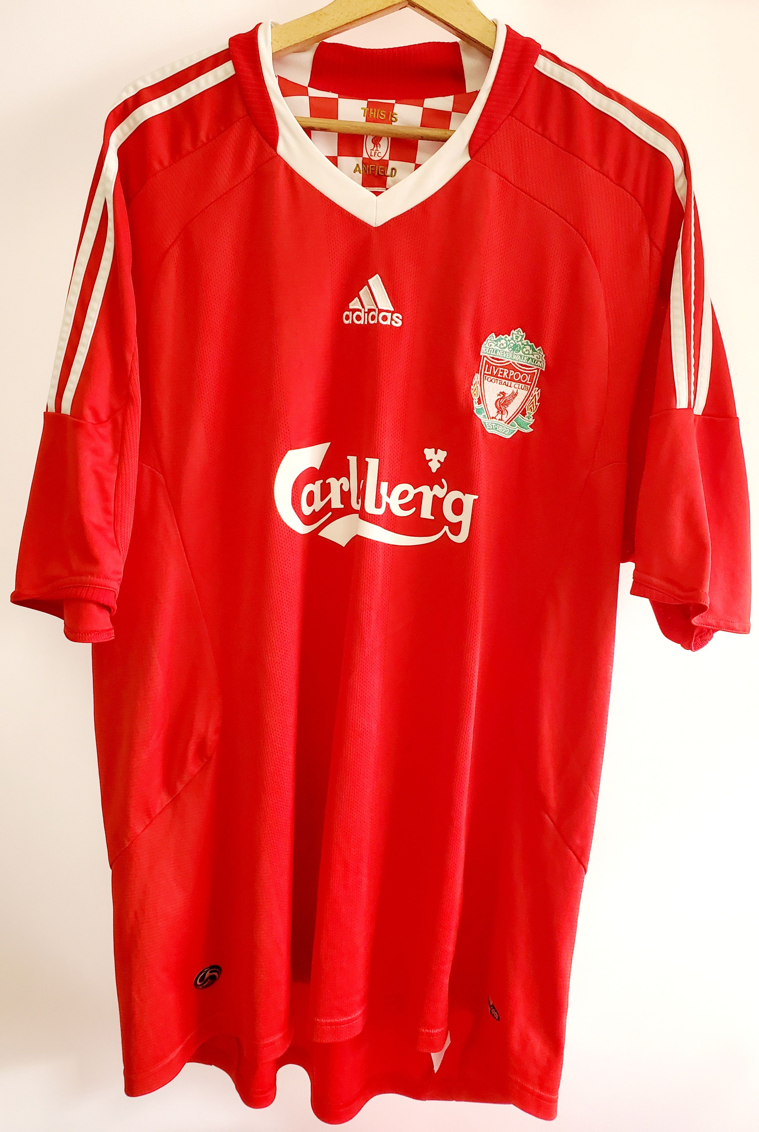 Adidas Liverpool home 2008 2010 adidas soccer jersey size XXl Size US XXL / EU 58 / 5 - 1 Thumbnail
