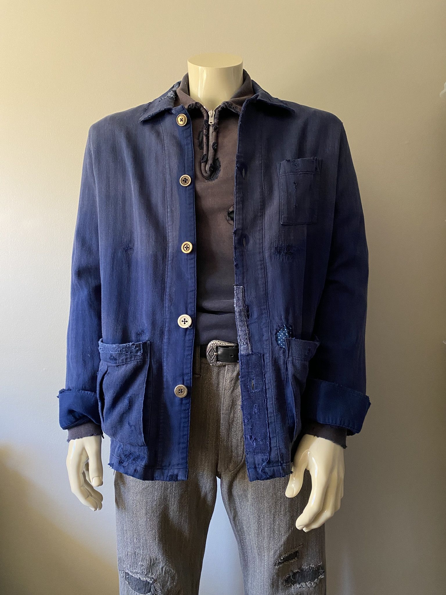 Vintage Sunfade Chore Jacket Size US XL / EU 56 / 4 - 6 Thumbnail