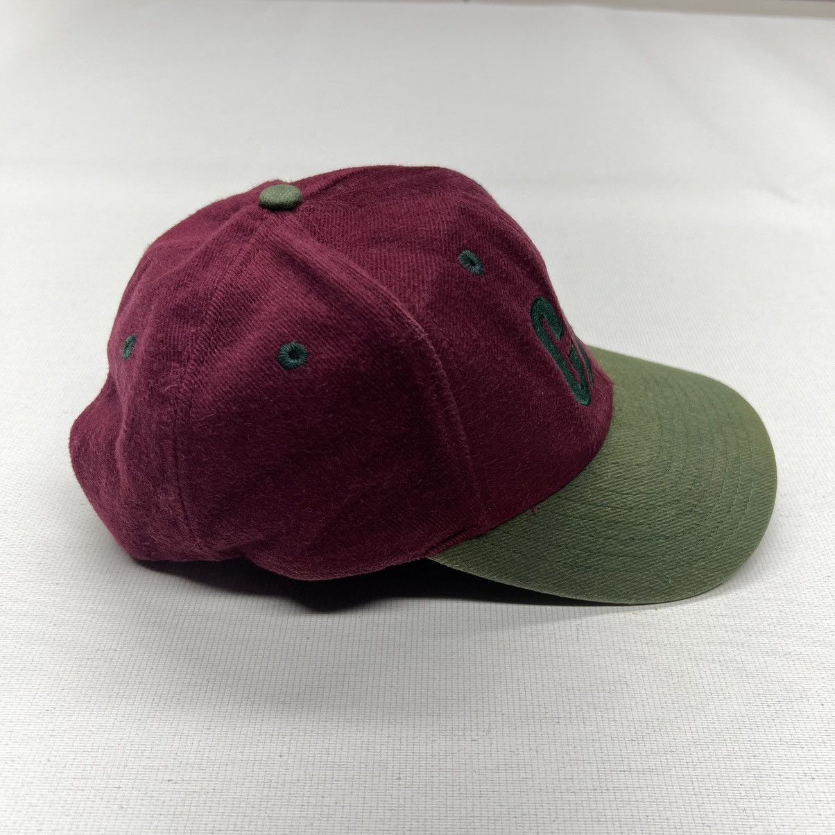 Caterpillar × Vintage Cat Caterpillar Hat Cap Red Green Snap Back Embroidered Size ONE SIZE - 8 Thumbnail