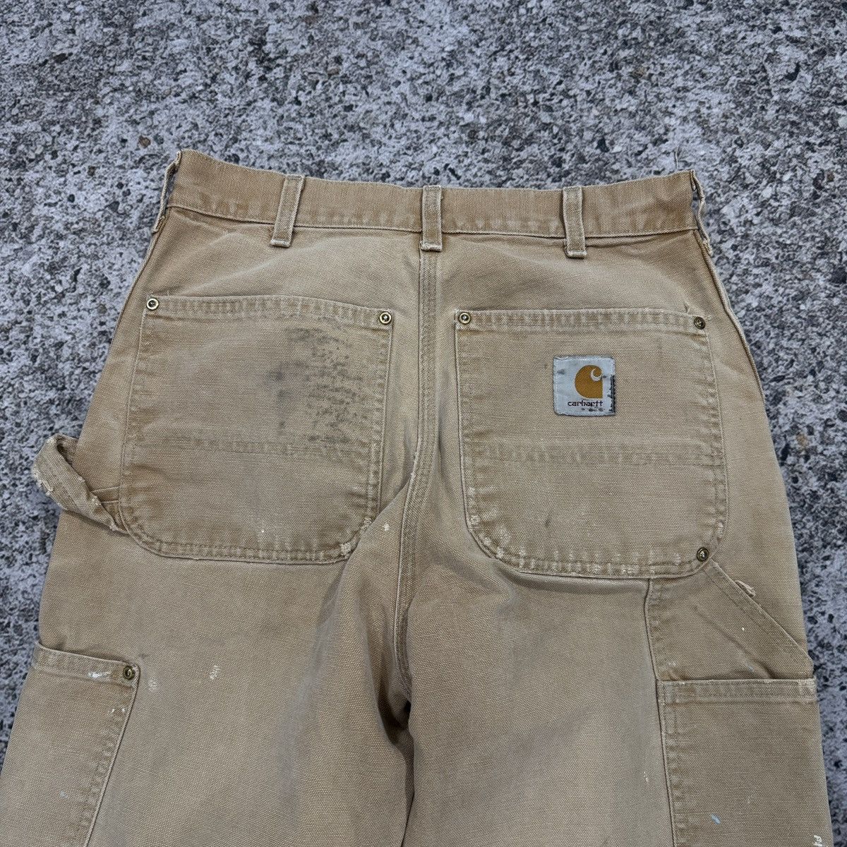 Carhartt 90s Carhartt Thrashed Faded Double Knee Pants ERD Grunge Size US 30 / EU 46 - 4 Thumbnail