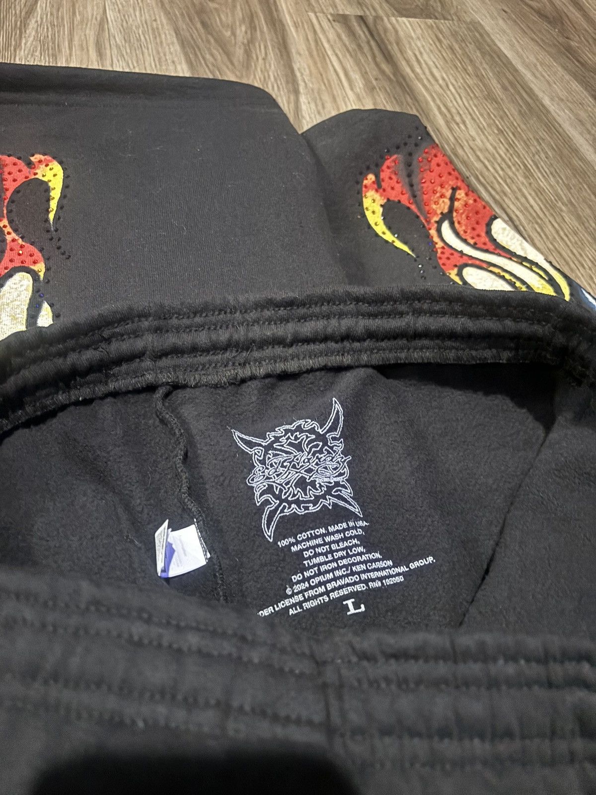 Ed Hardy × Ken Carson Ed Hardy x Ken Carson ComplexCon Rhinestone Sweatpants Size US 34 / EU 50 - 4 Thumbnail