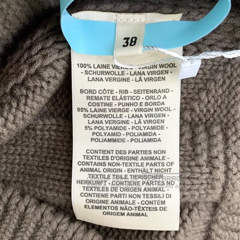 Hermes Hermes 23 Brown Ribbed Jacquard Wool V-Neck Single Breaste Size XS / US 0-2 / IT 36-38 - 6 Thumbnail