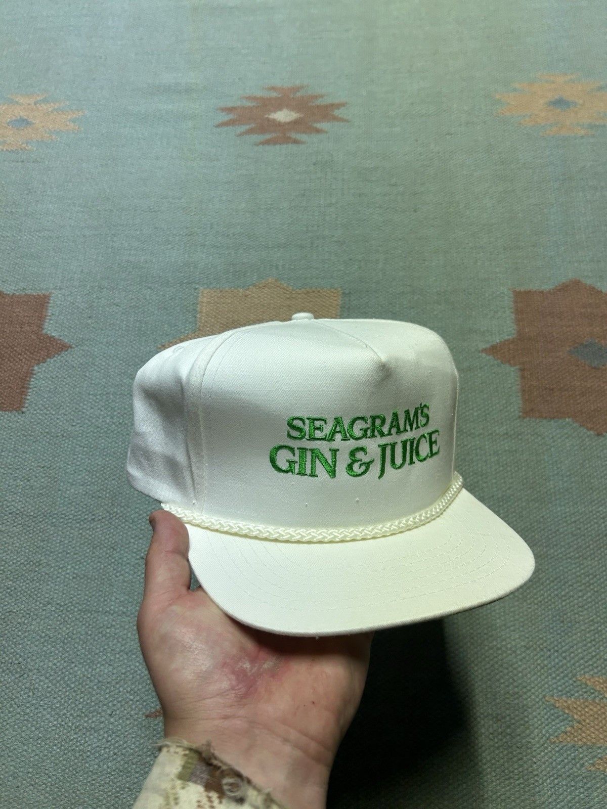 Vintage Vtg hat Seagram’s gin & juice alcohol embroidered hip hop Size ONE SIZE - 1 Thumbnail