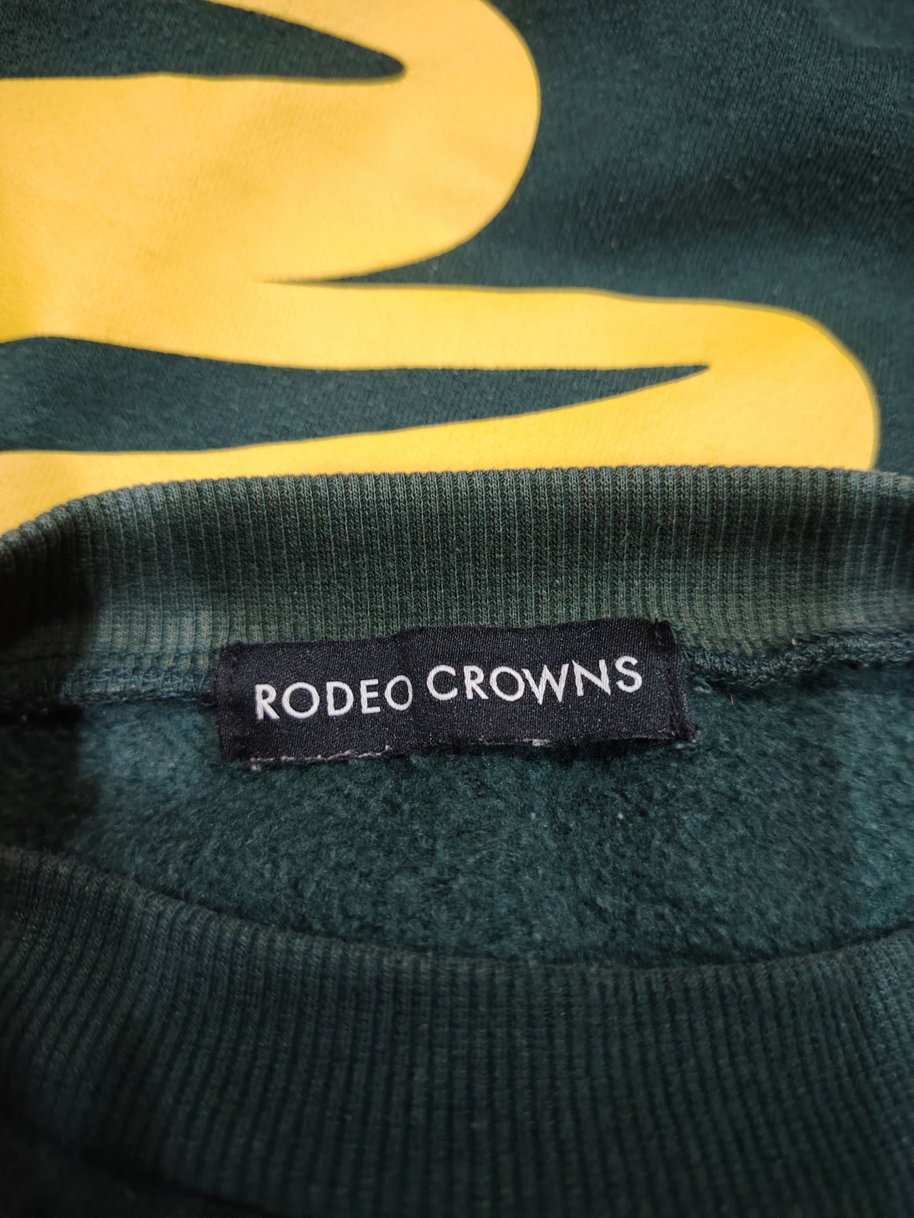 Japanese Brand × Vintage Vtg RODEO CROWN Embroidery Spellout. Baggy Style Sweatshirt Size US XL / EU 56 / 4 - 5 Thumbnail