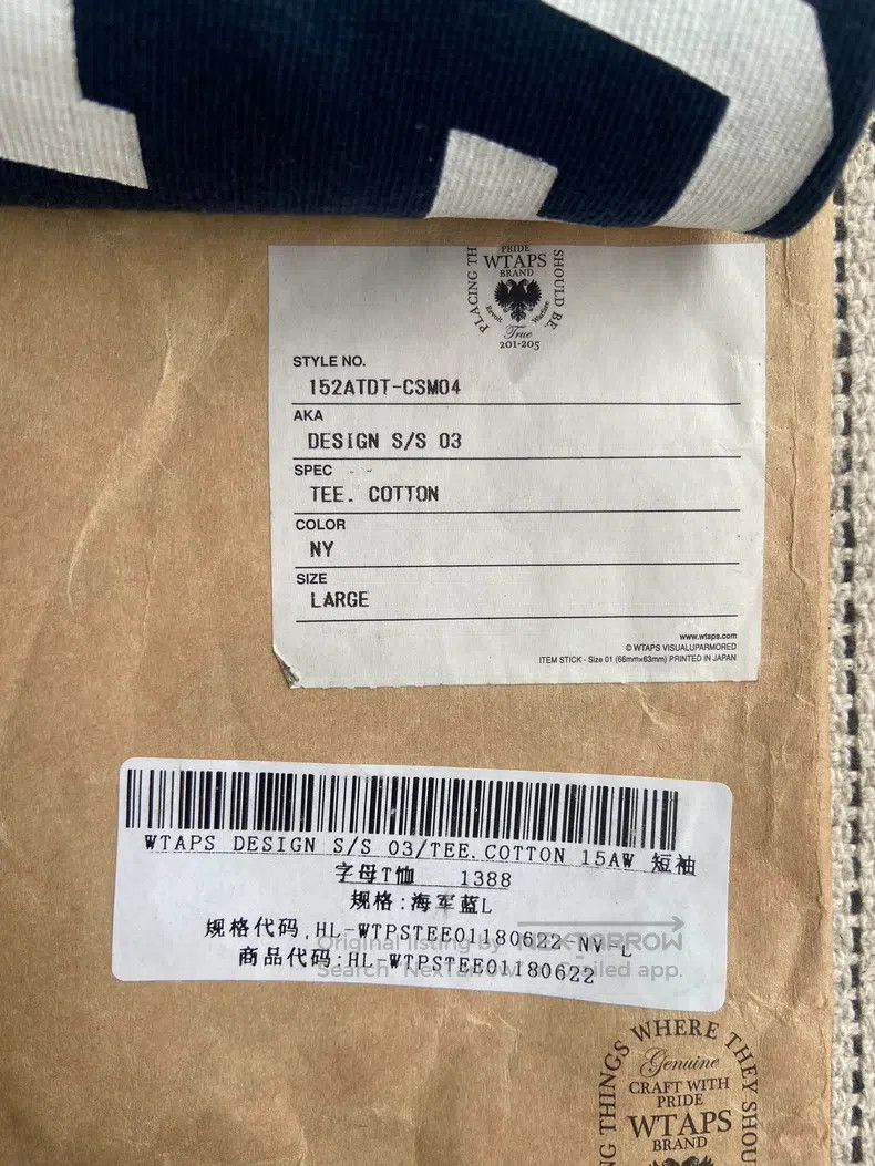 Wtaps Wtaps Letter T-shirt Size US L / EU 52-54 / 3 - 8 Thumbnail