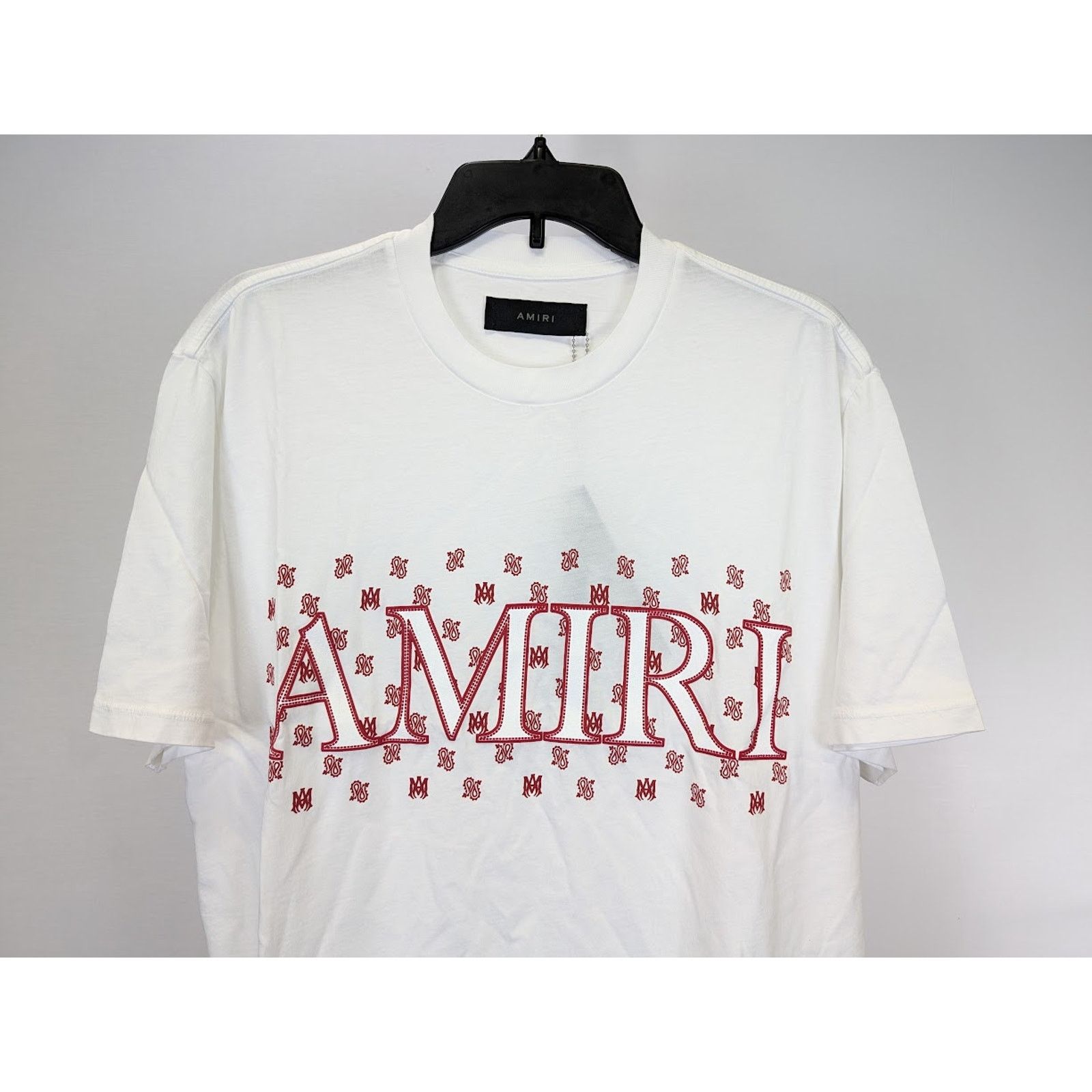 Amiri o1rshd1 Q:2 / Ma Paisley Short Sleeve T-Shirt in White Size US L / EU 52-54 / 3 - 8 Thumbnail