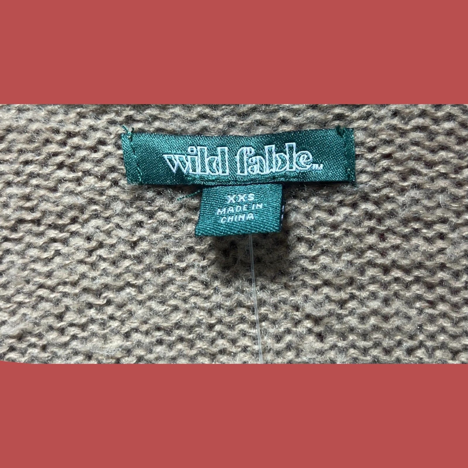 Other Wild Fable - Women's Long Sleeve V-Neck Sweater - Brown - XX Size XXS / US 00 / IT 34 - 7 Thumbnail