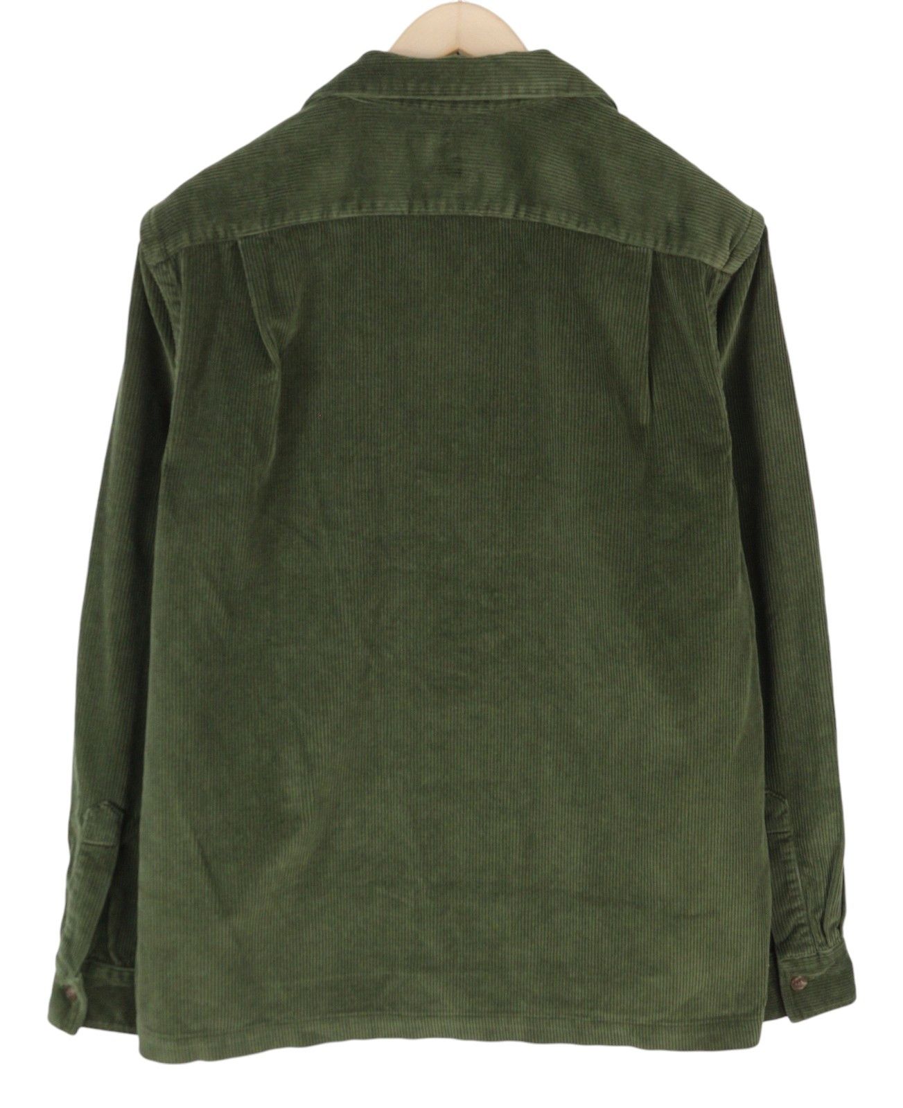 Ralph Lauren M Green Corduroy Fit Patch Pockets Logo Shirt 86988 Size US M / EU 48-50 / 2 - 2 Thumbnail